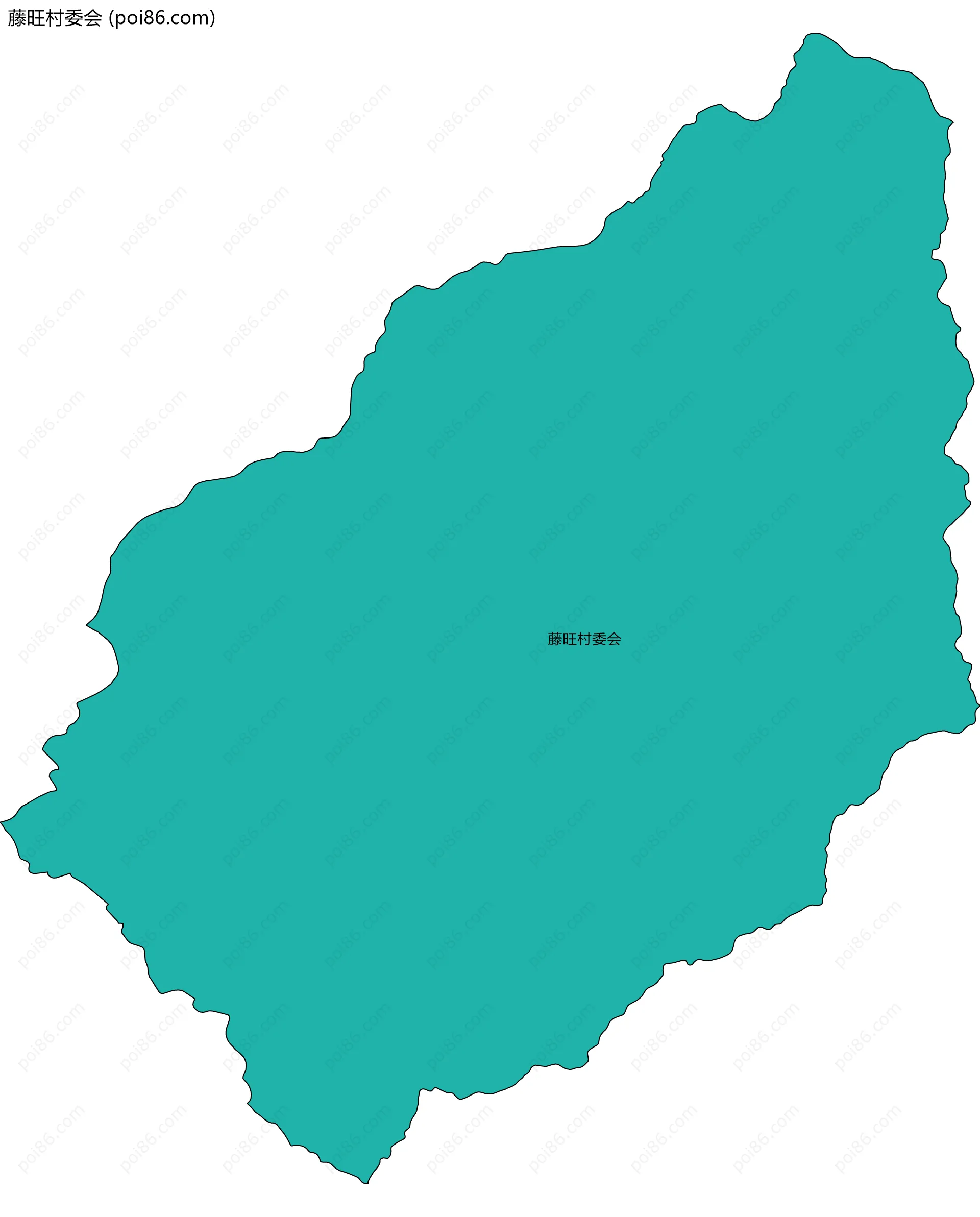 藤旺村委会边界地图