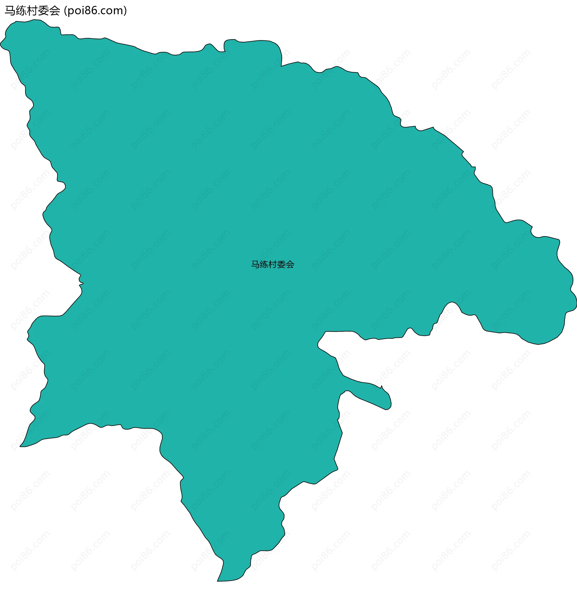 马练村委会边界地图