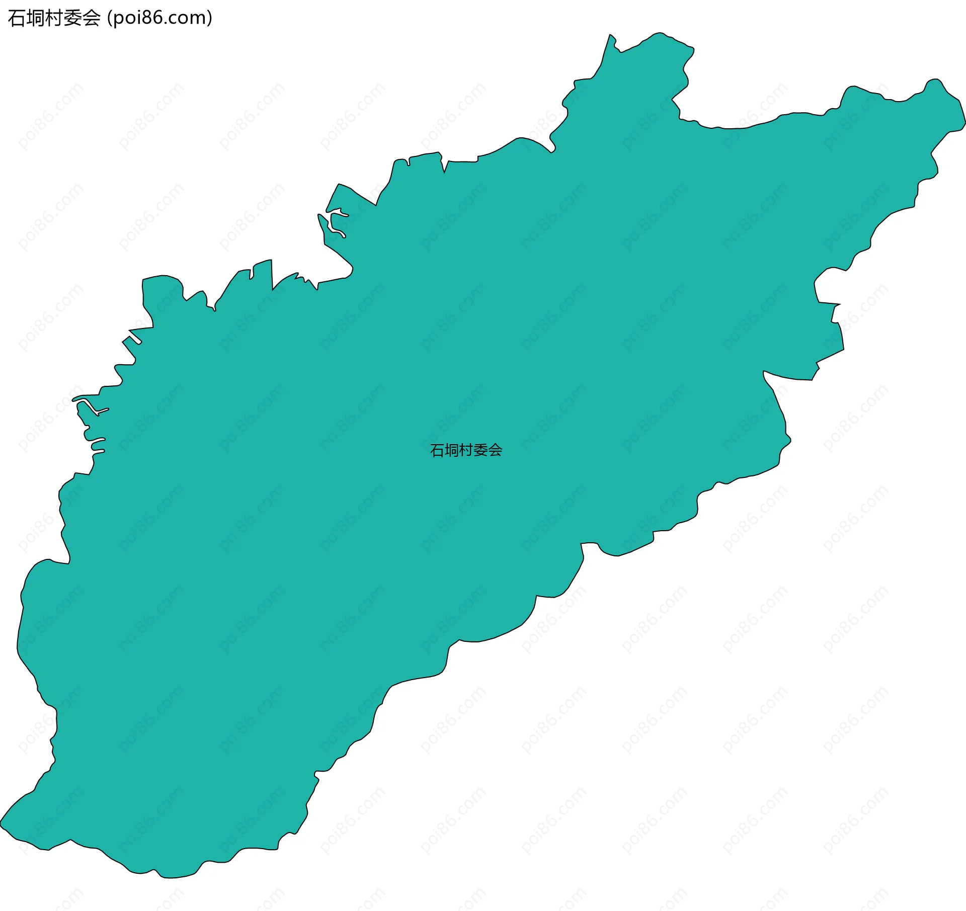 石垌村委会边界地图