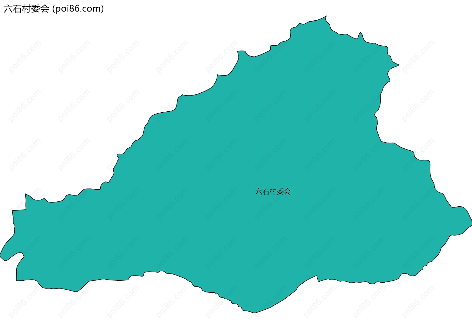 六石村委会边界地图