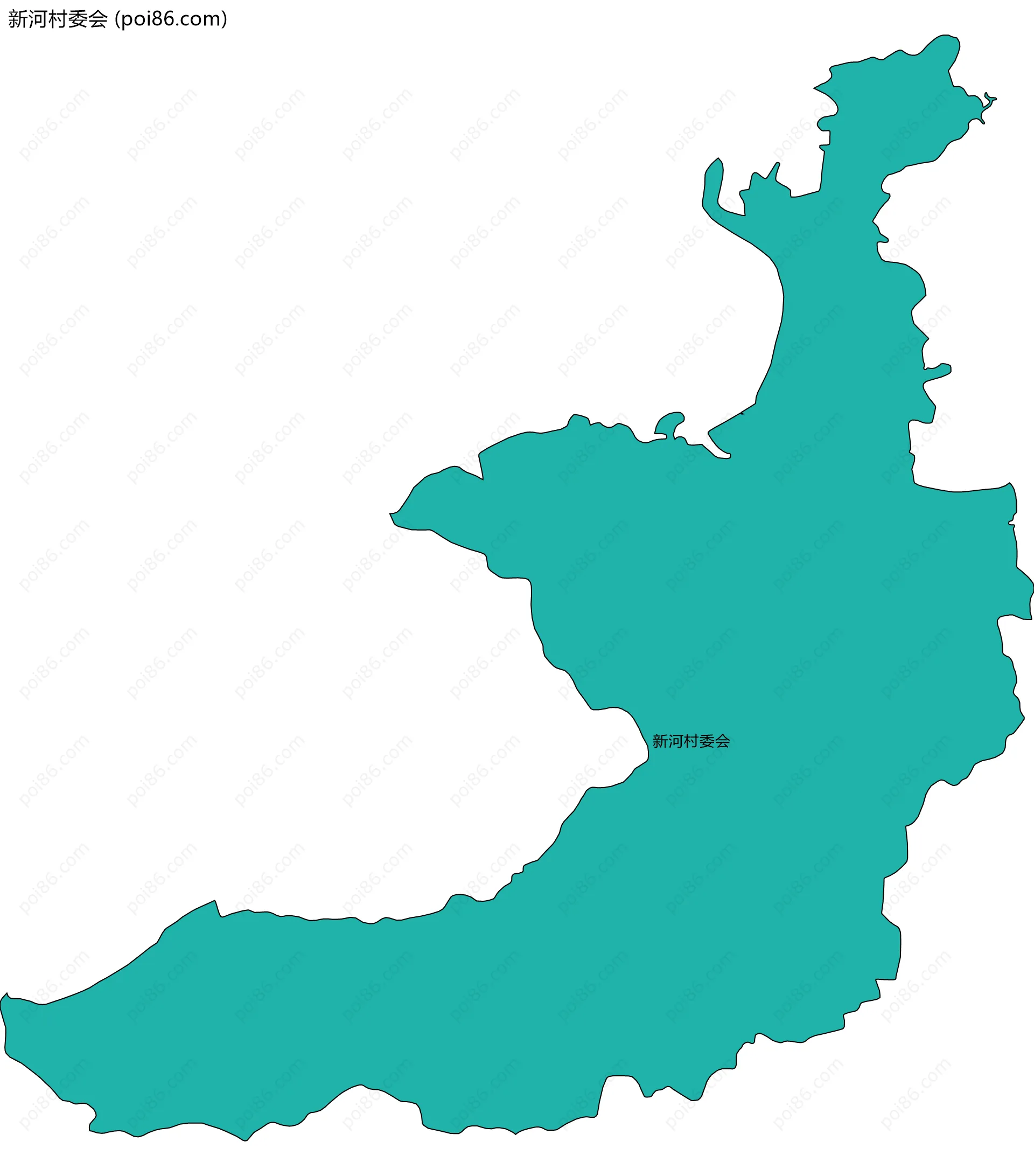 新河村委会边界地图