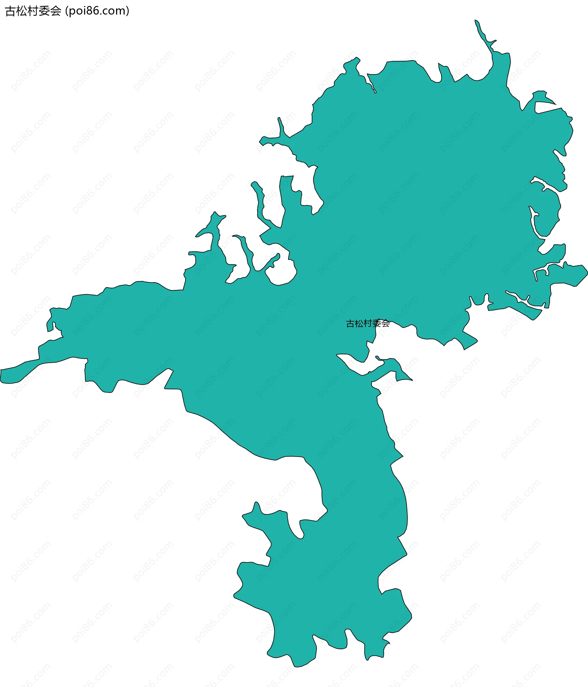 古松村委会边界地图