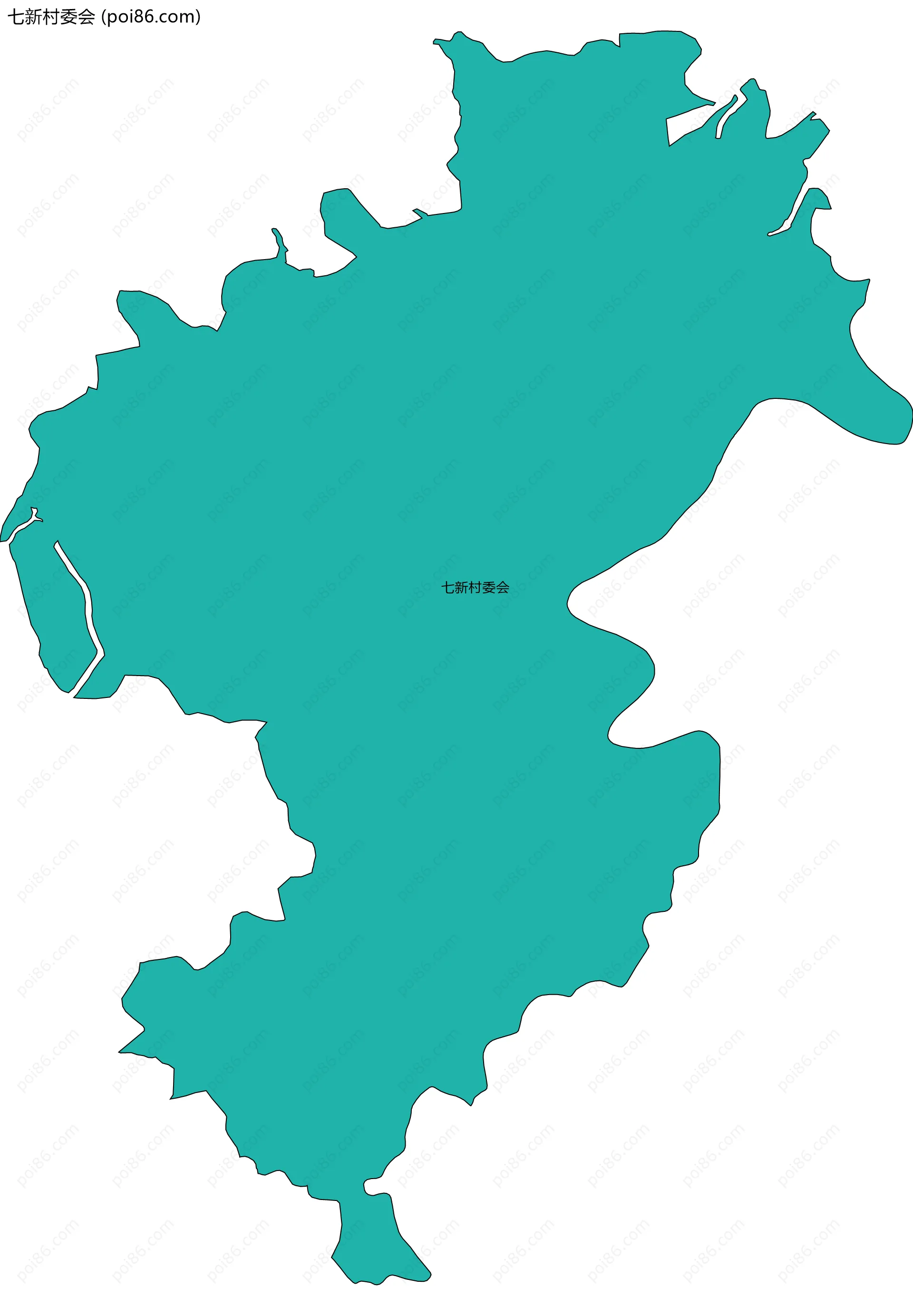 七新村委会边界地图