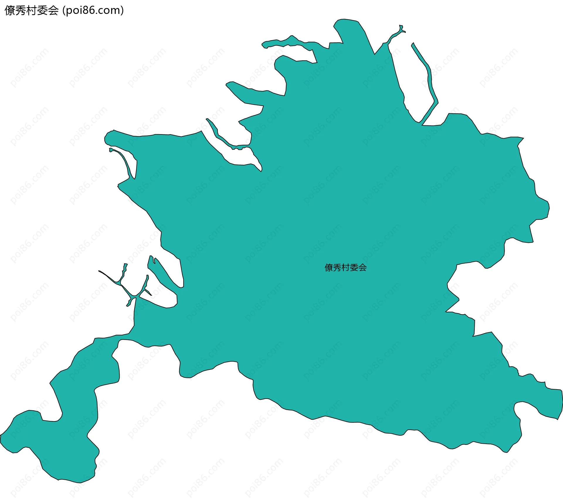 僚秀村委会边界地图