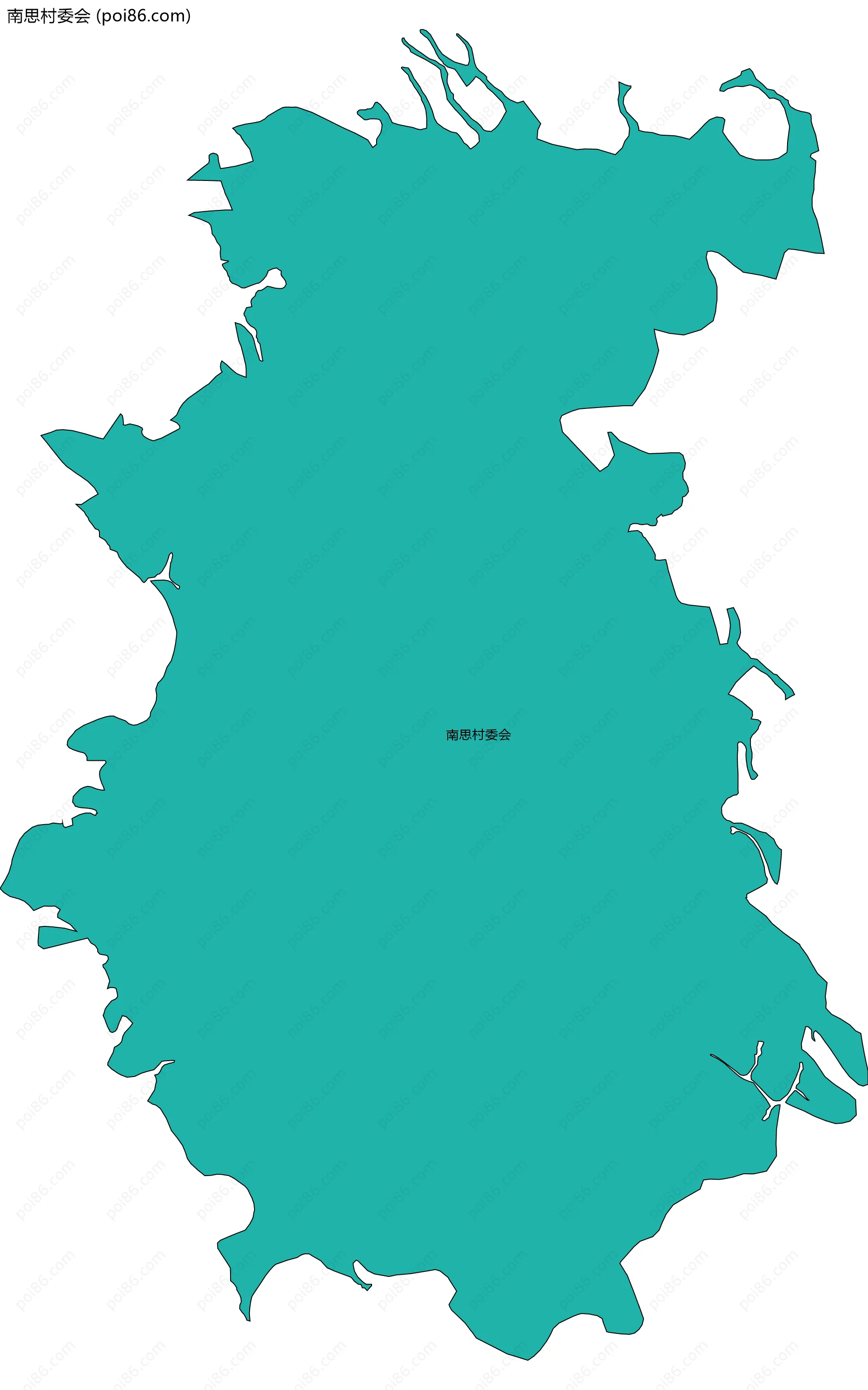 南思村委会边界地图