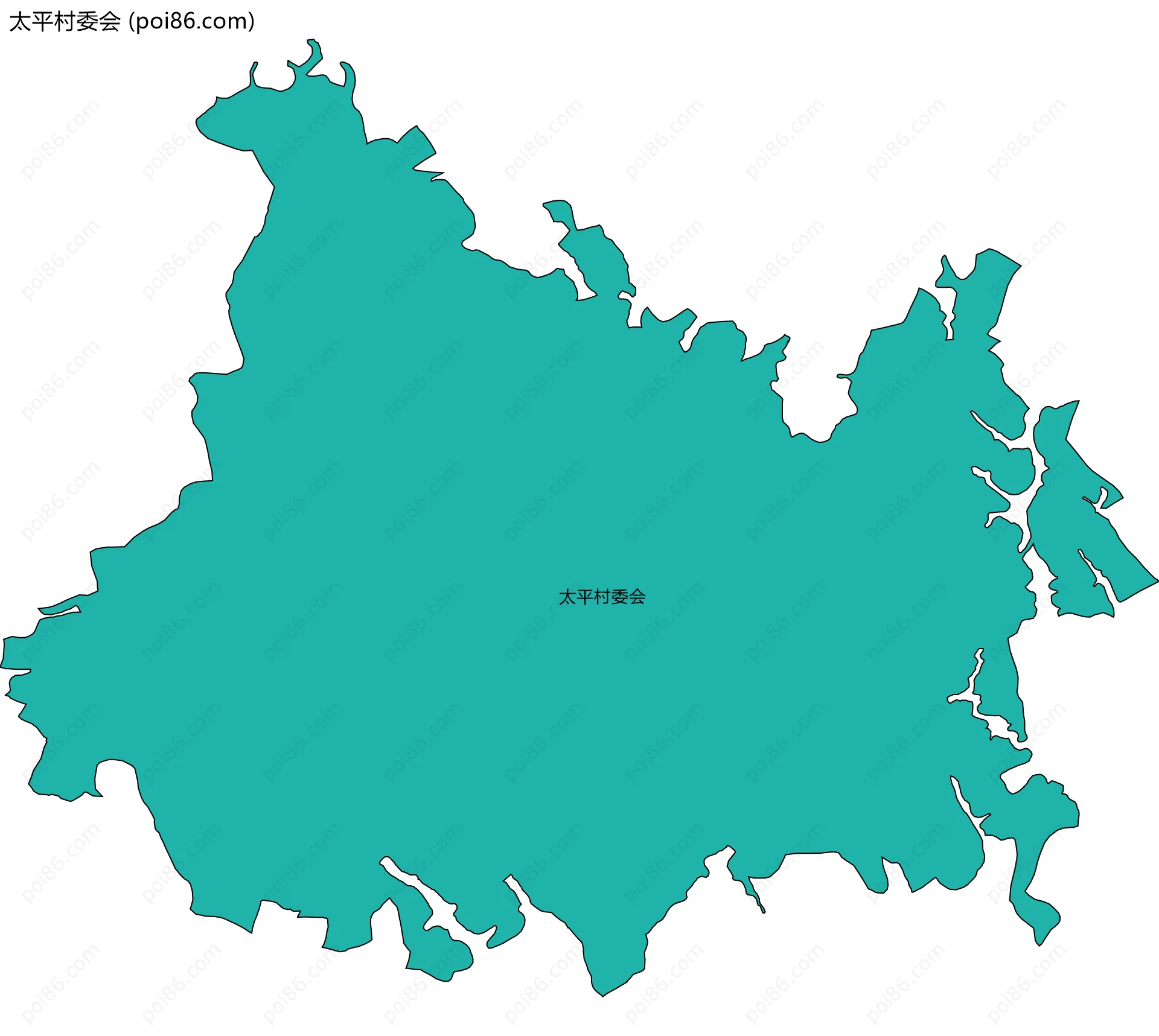 太平村委会边界地图