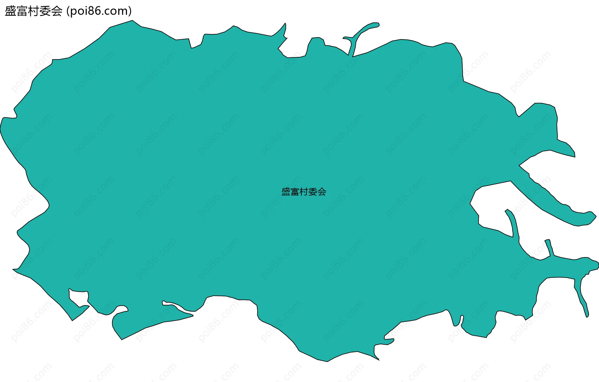 盛富村委会边界地图