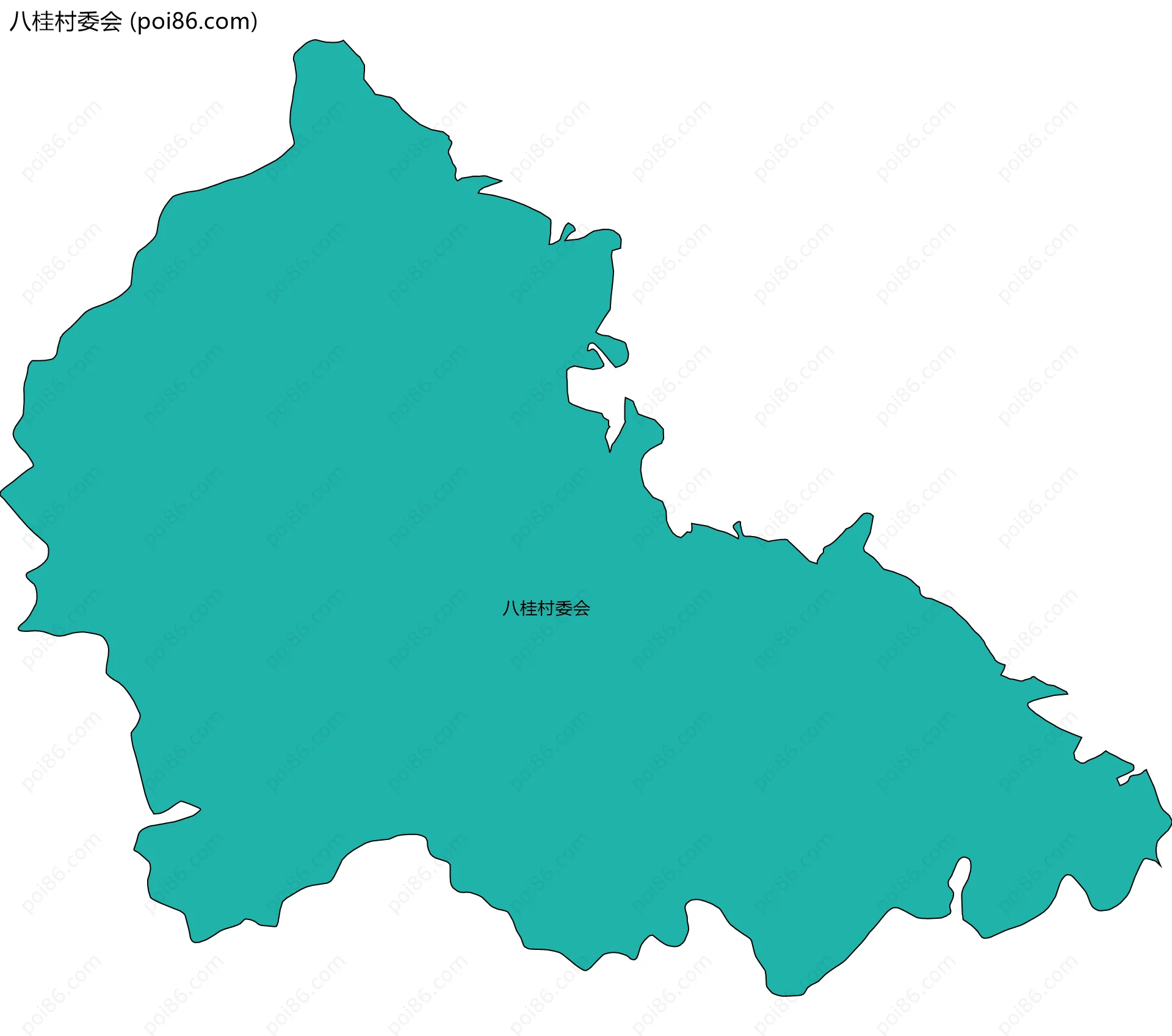 八桂村委会边界地图