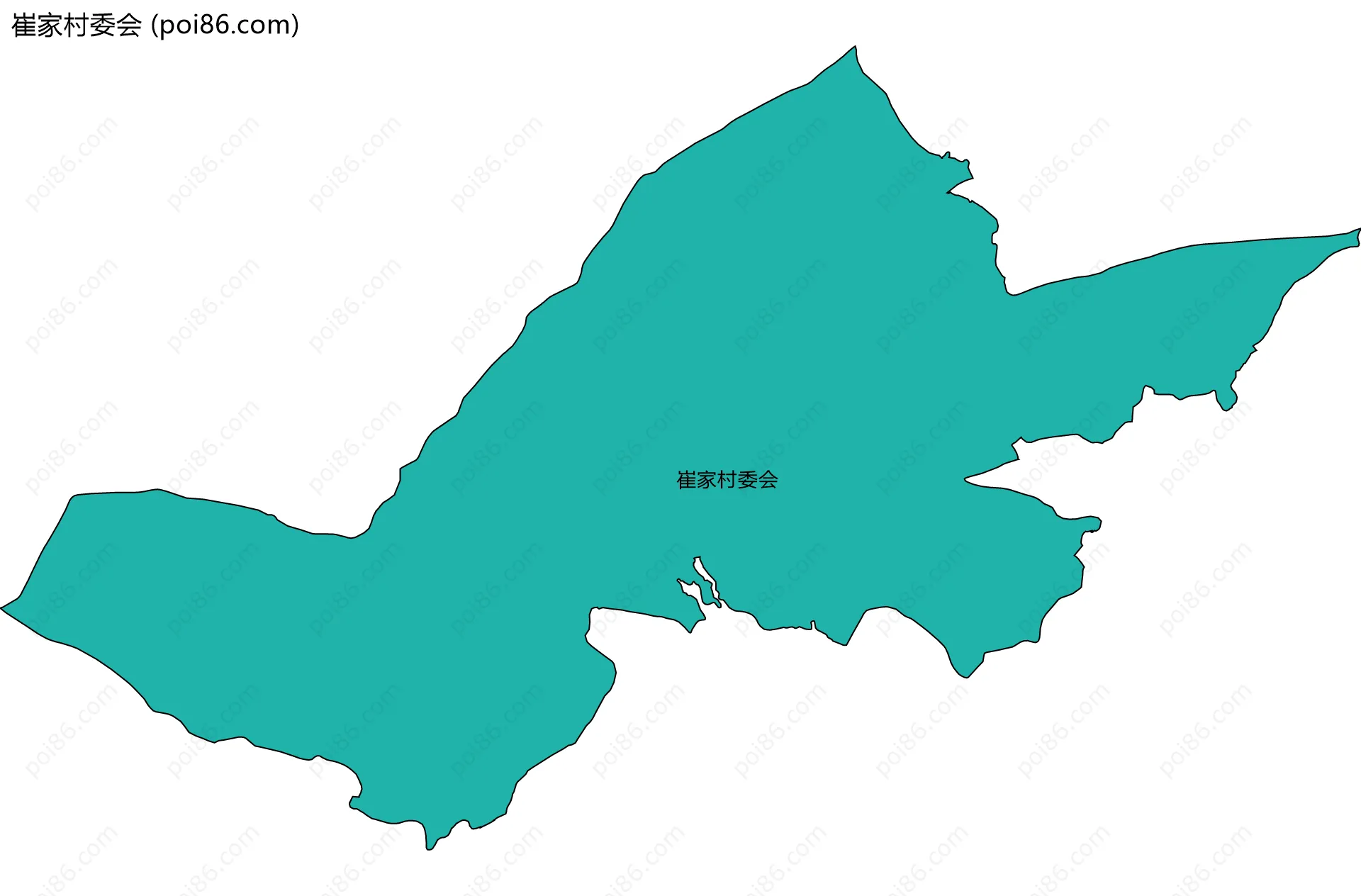 崔家村委会边界地图