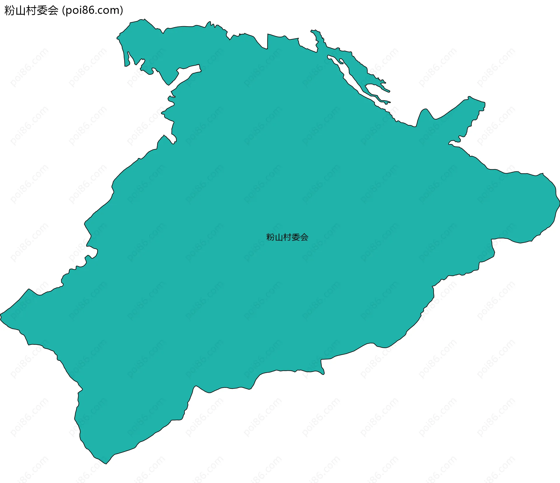 粉山村委会边界地图