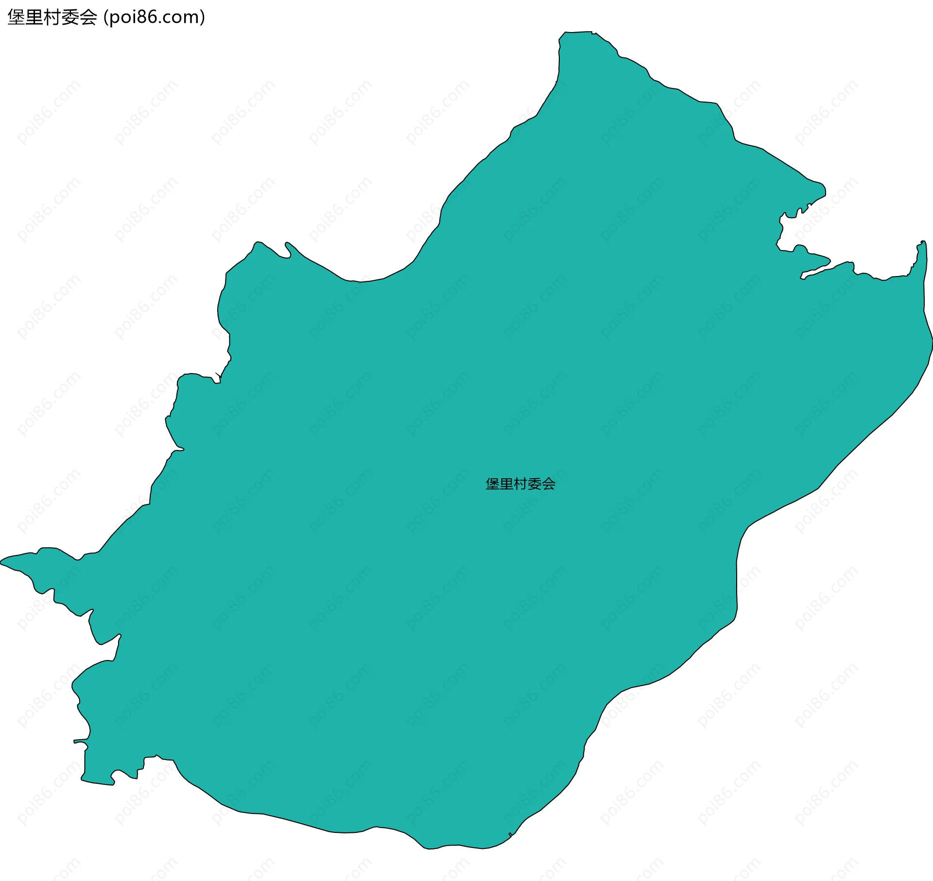 堡里村委会边界地图