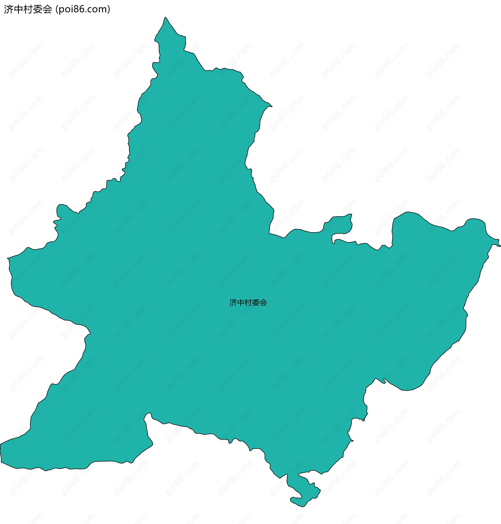 济中村委会边界地图