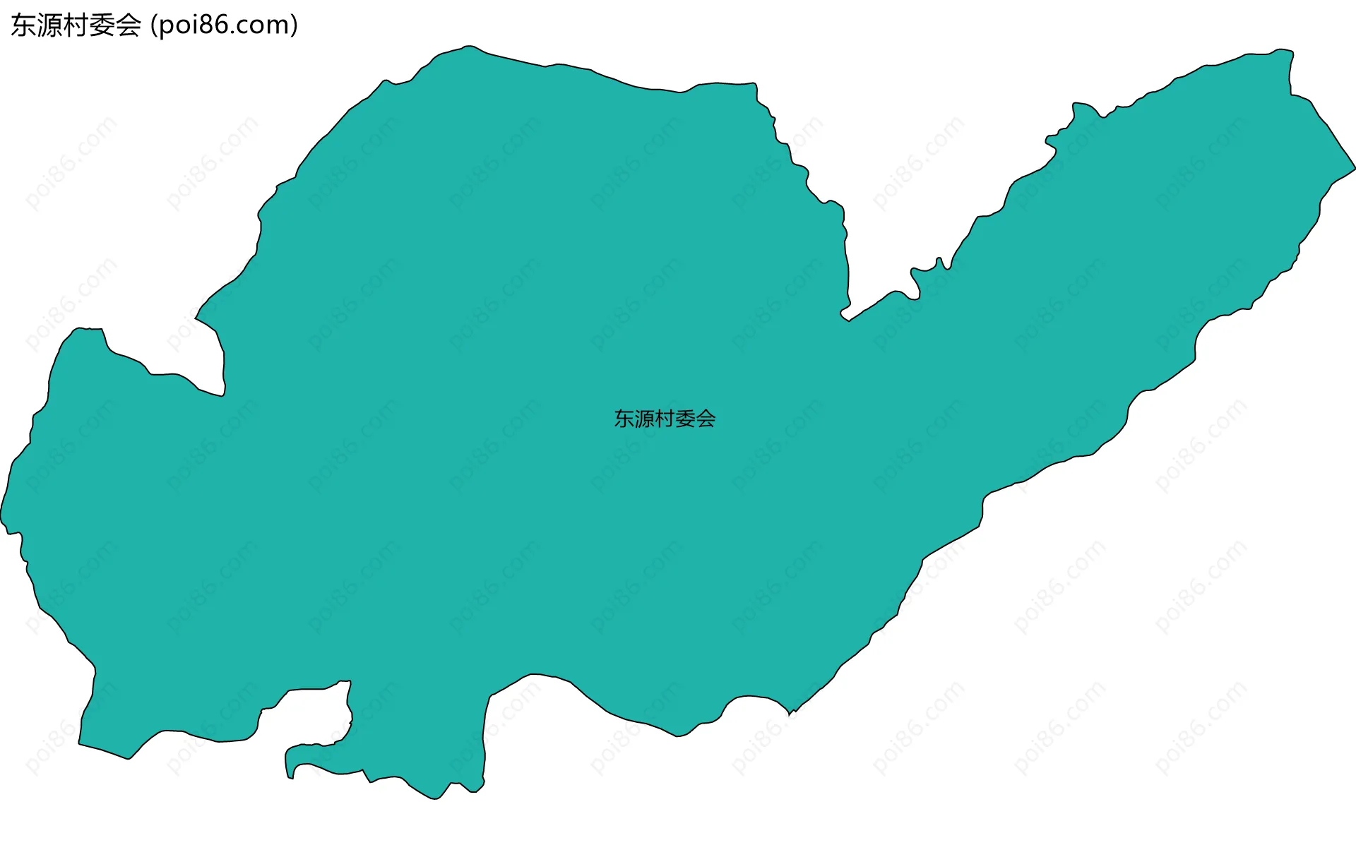 东源村委会边界地图