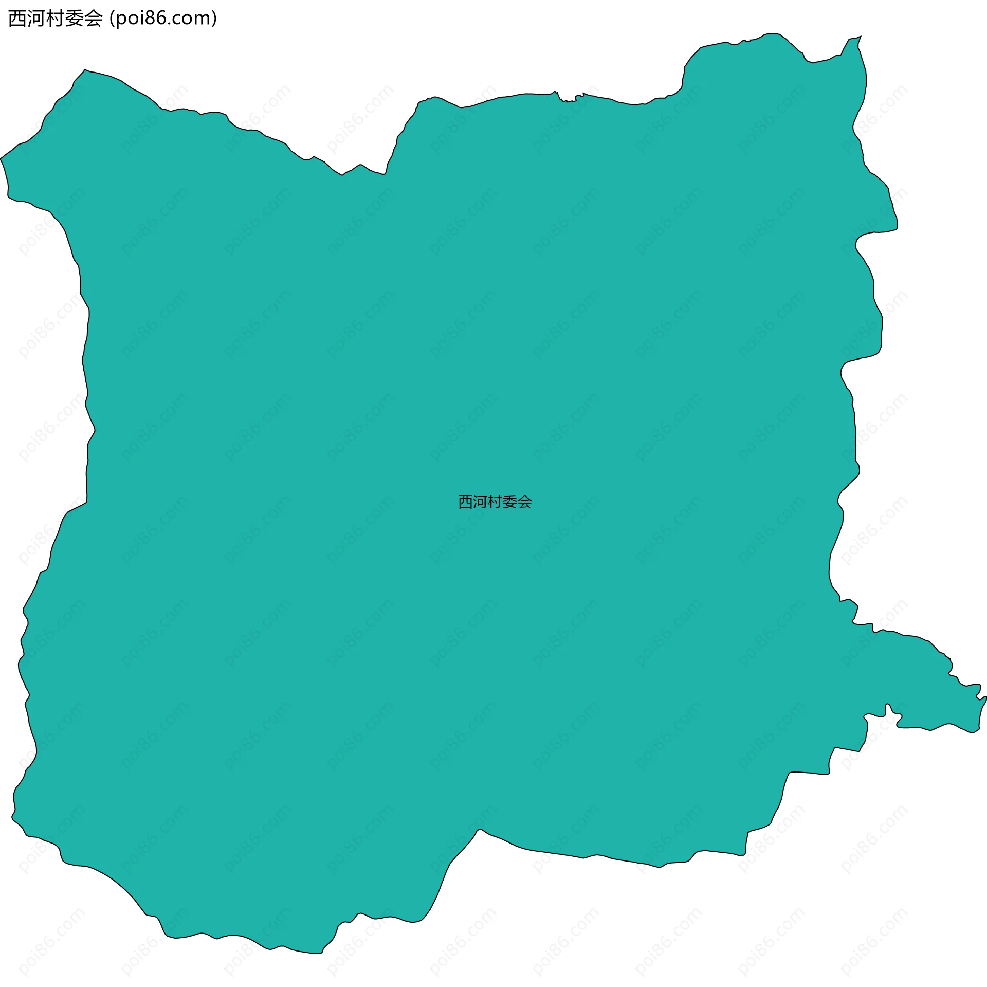 西河村委会边界地图