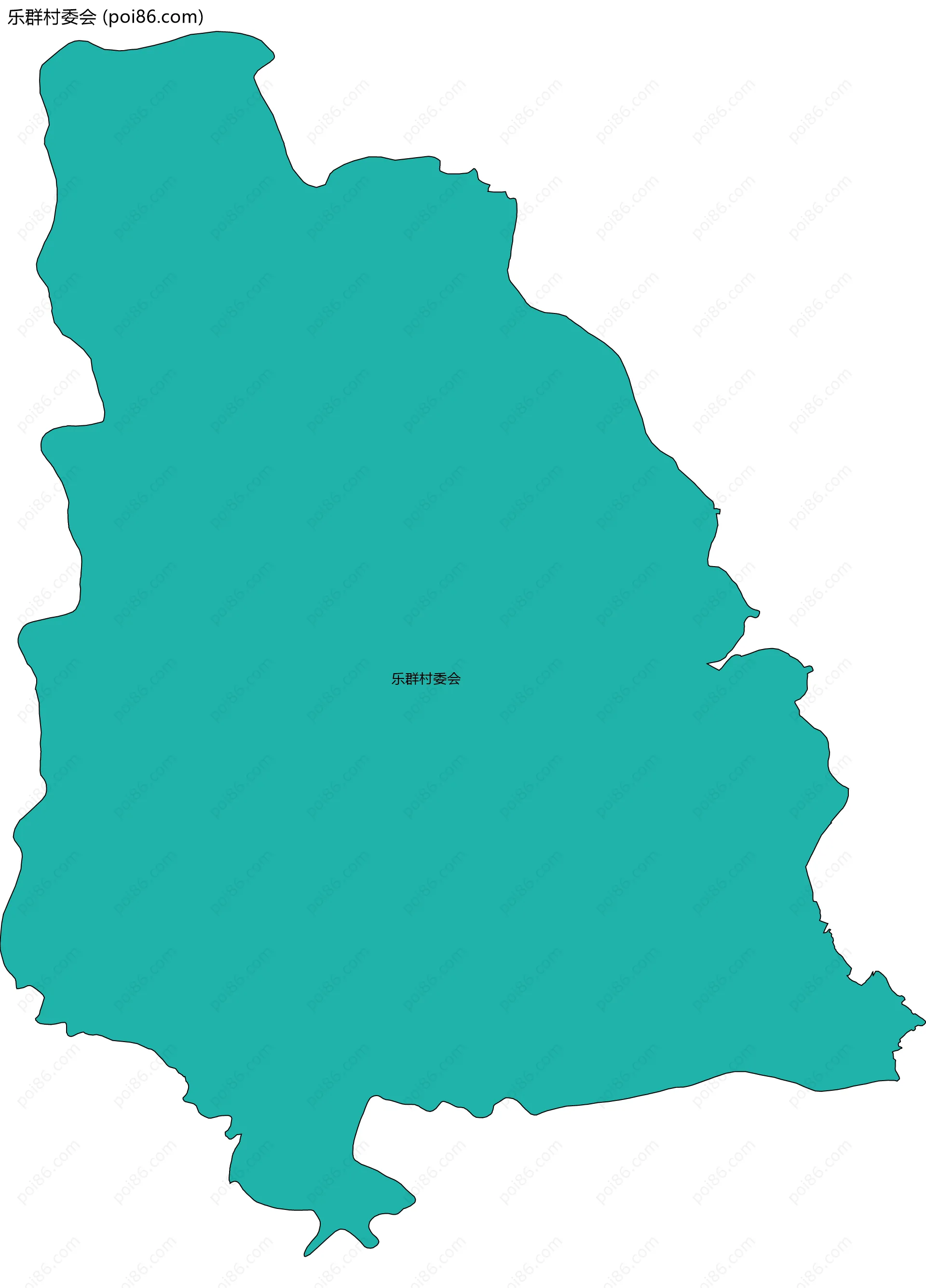 乐群村委会边界地图