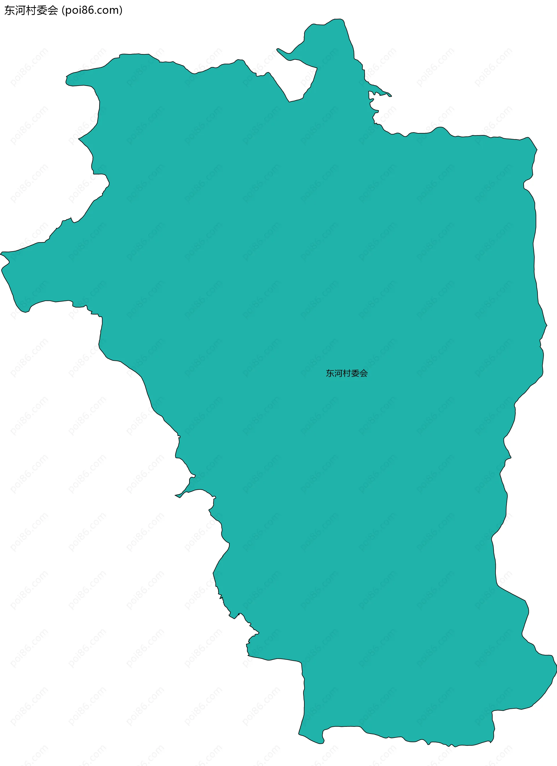 东河村委会边界地图