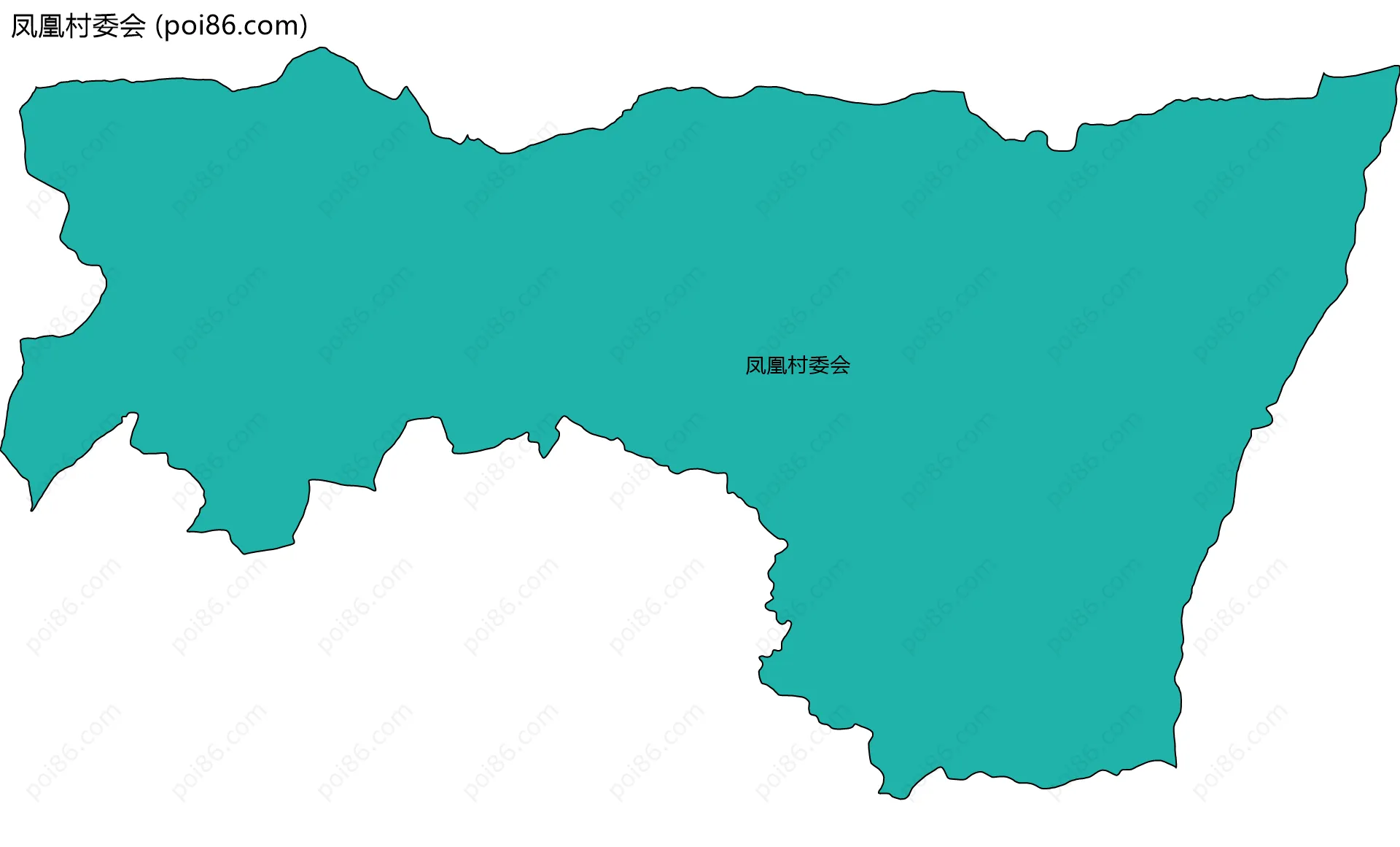 凤凰村委会边界地图