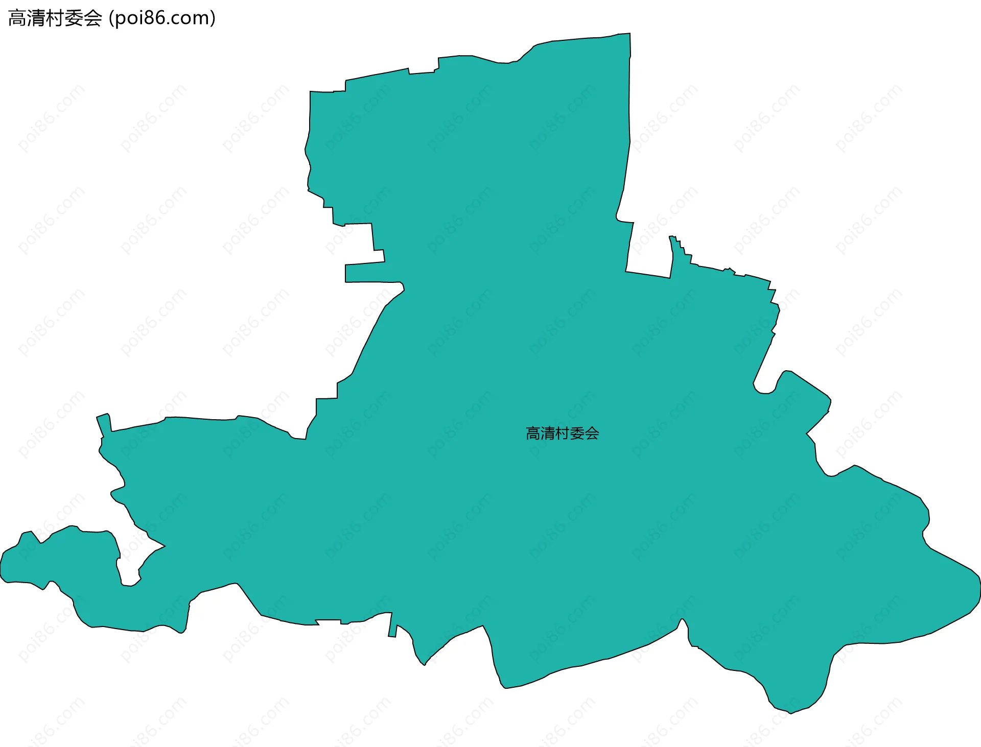 高清村委会边界地图