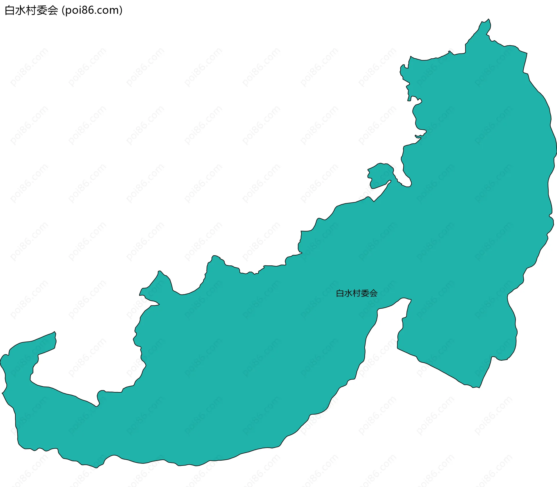 白水村委会边界地图