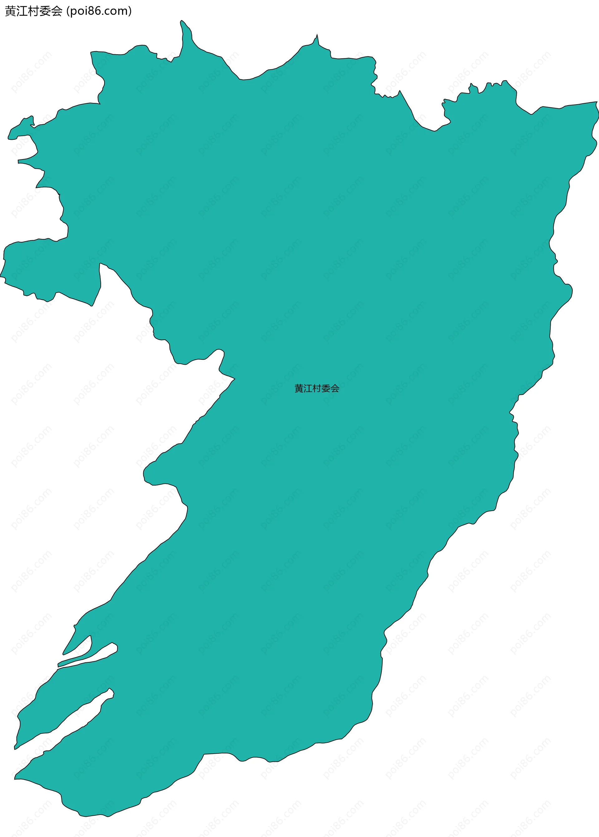 黄江村委会边界地图