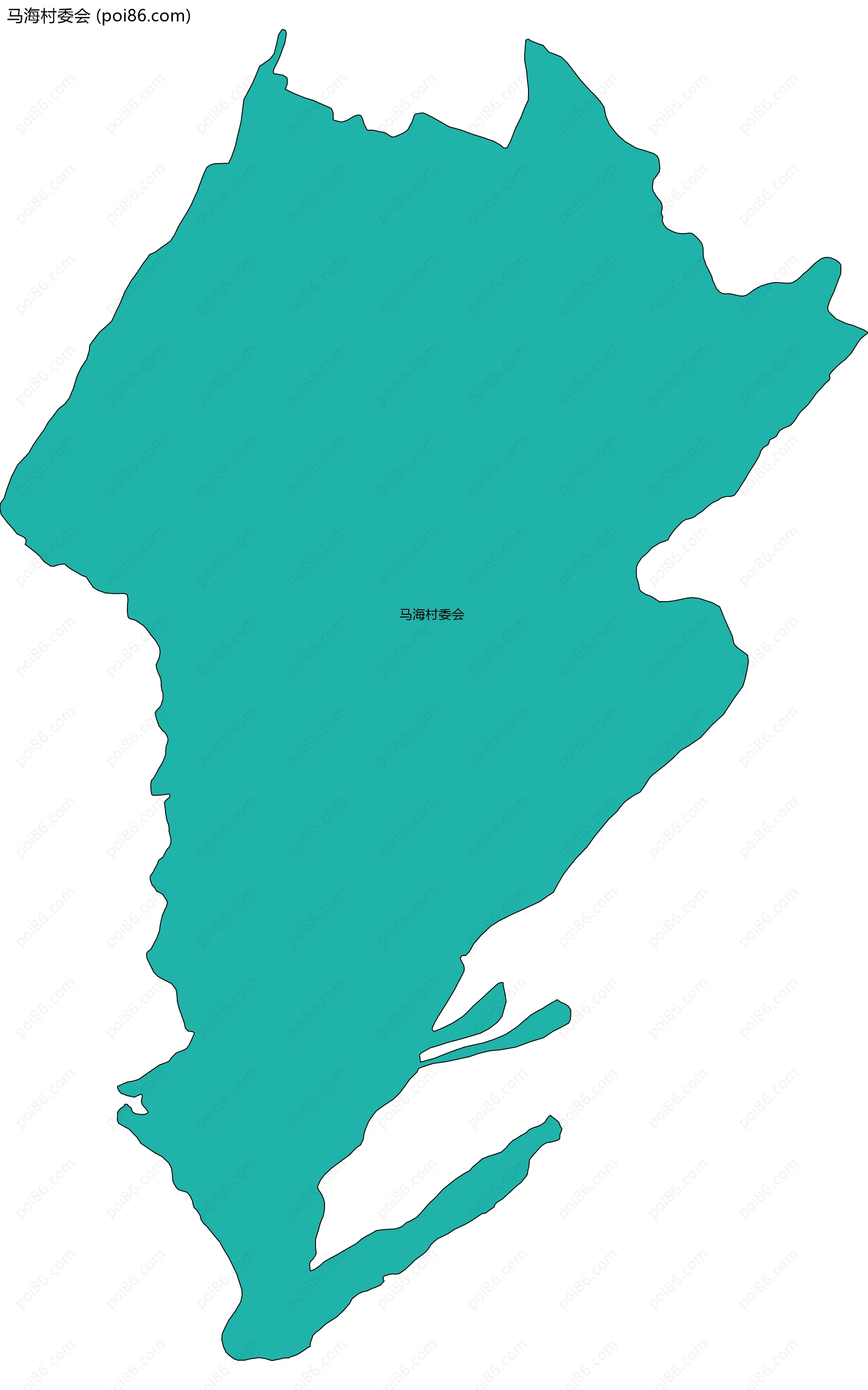 马海村委会边界地图