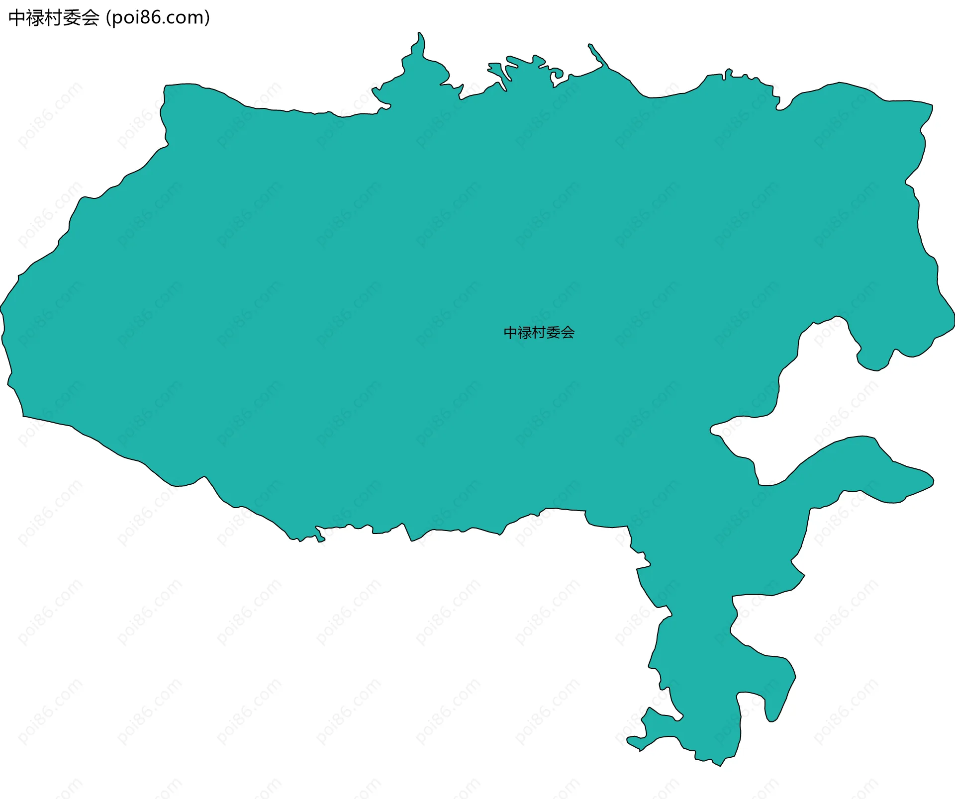 中禄村委会边界地图