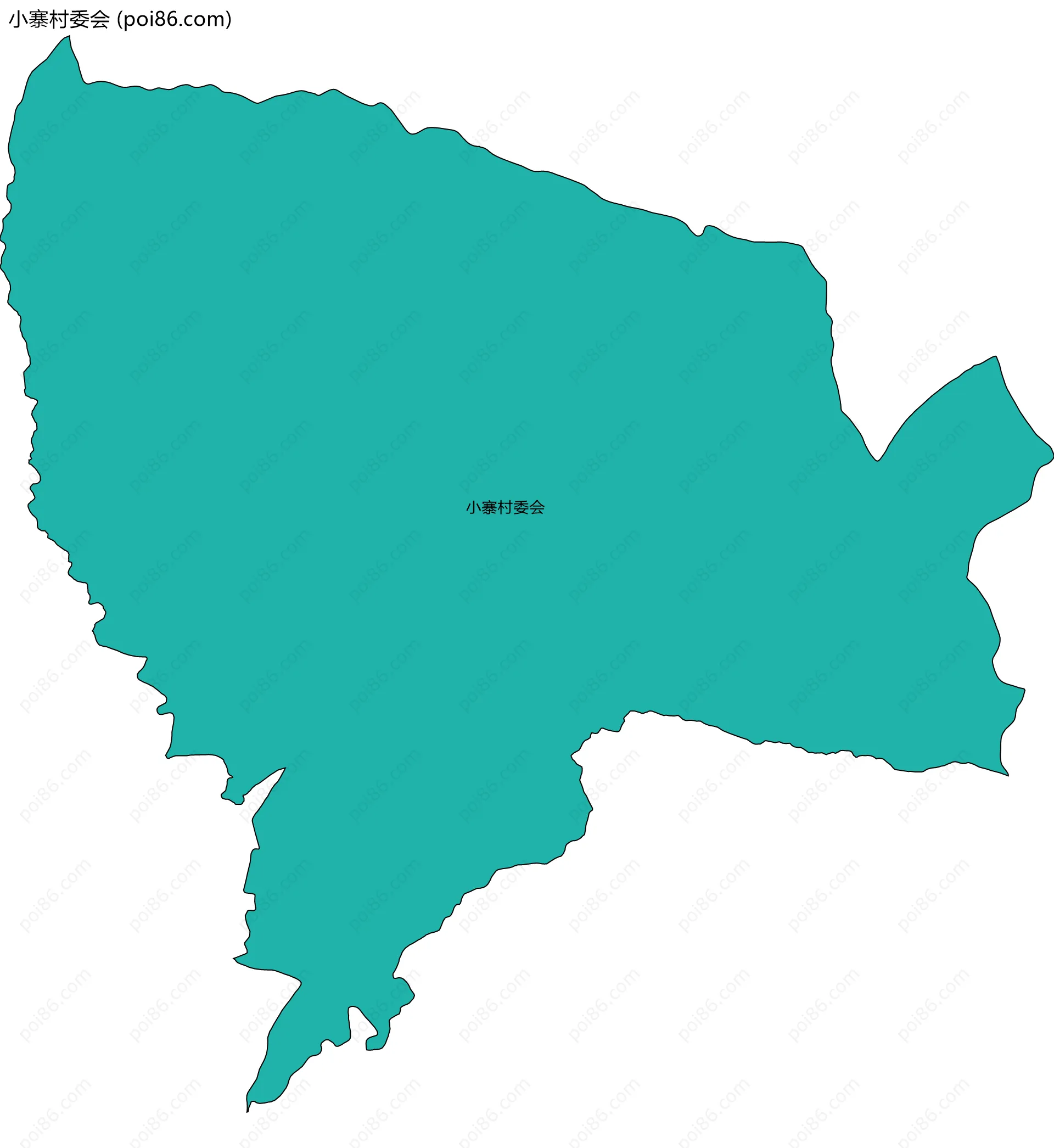 小寨村委会边界地图