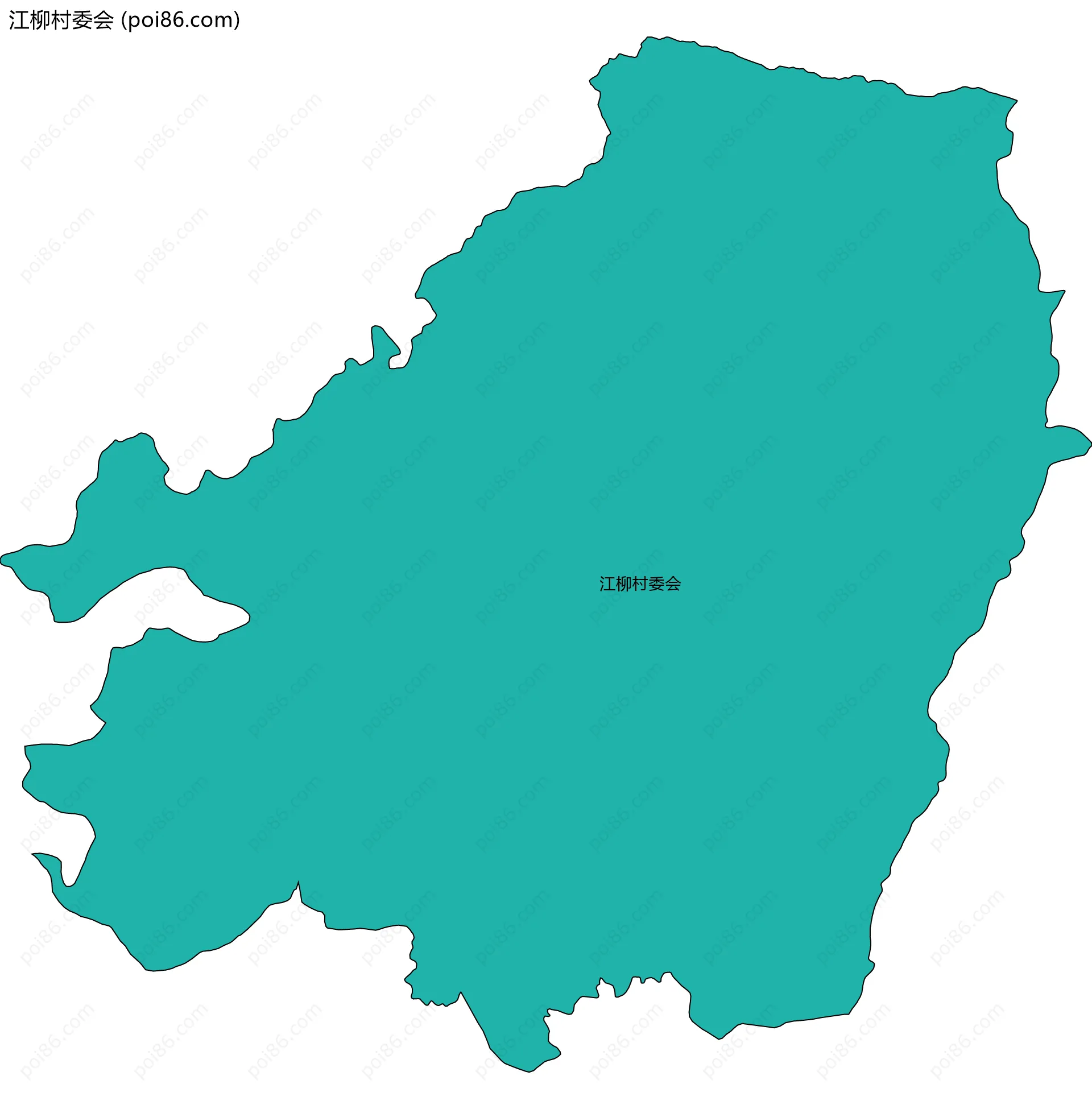 江柳村委会边界地图