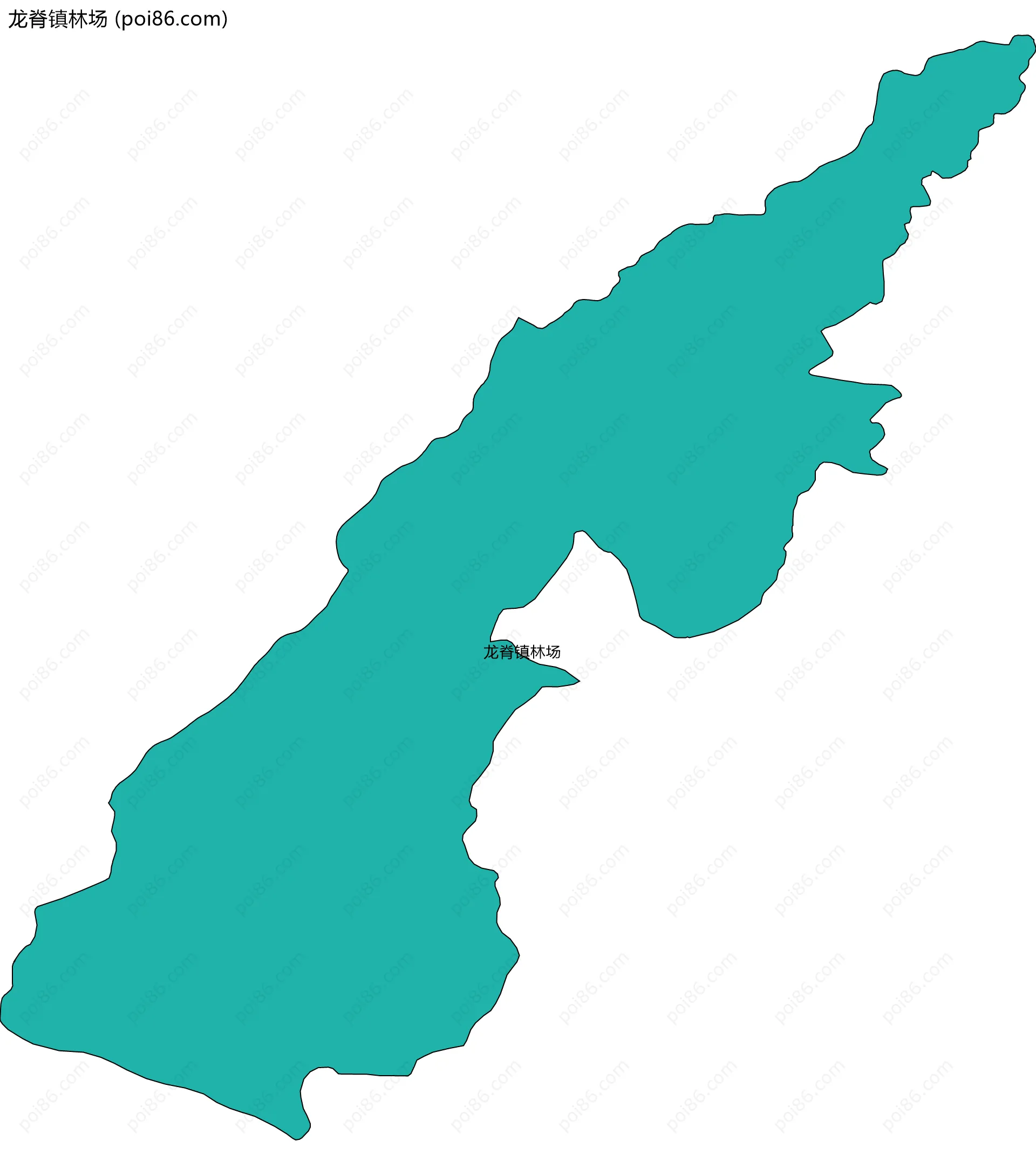 龙脊镇林场边界地图