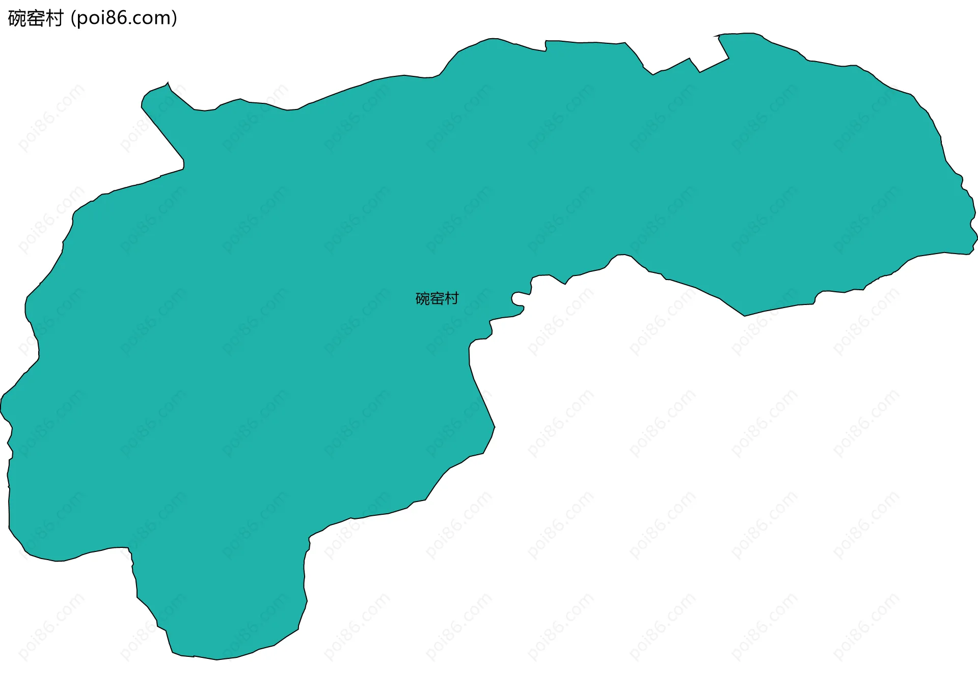 碗窑村边界地图
