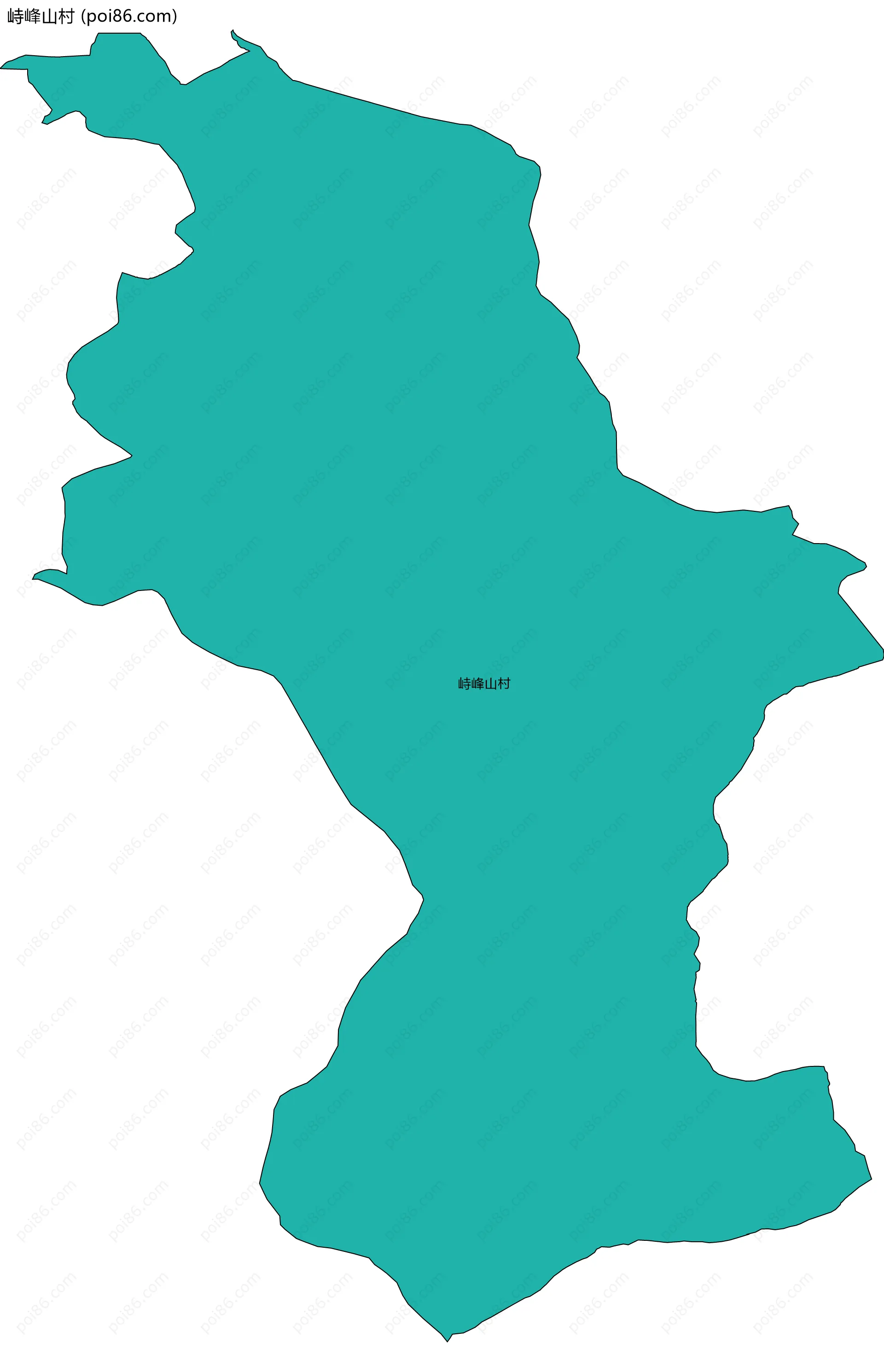 峙峰山村边界地图