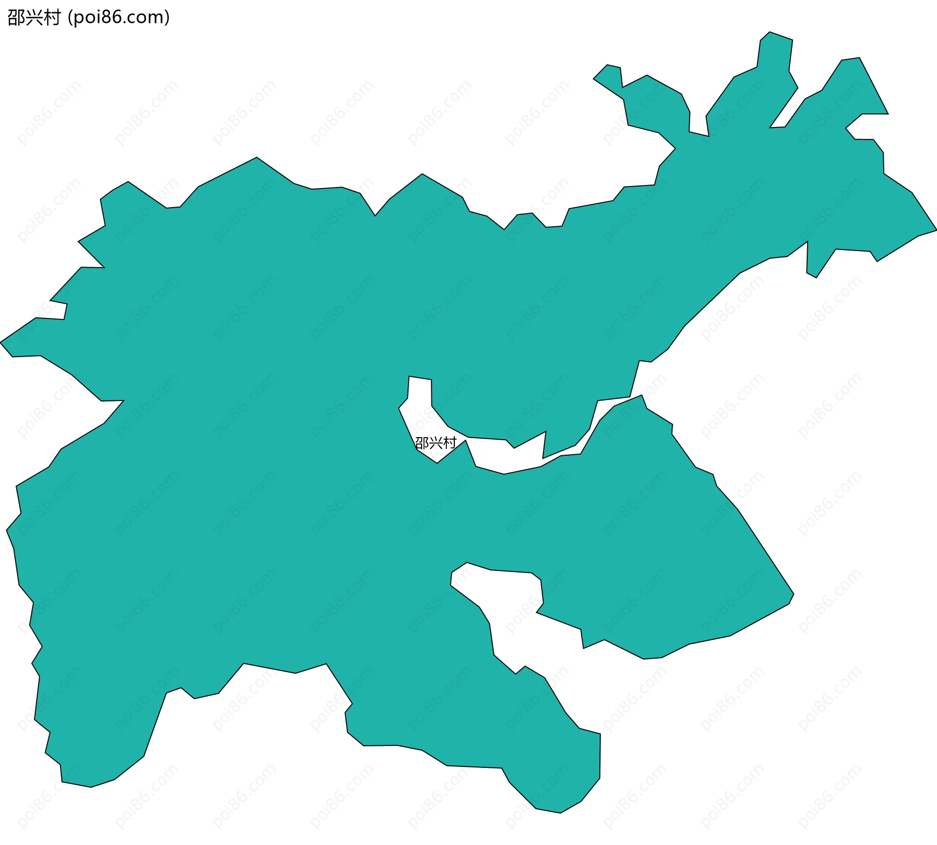 邵兴村边界地图