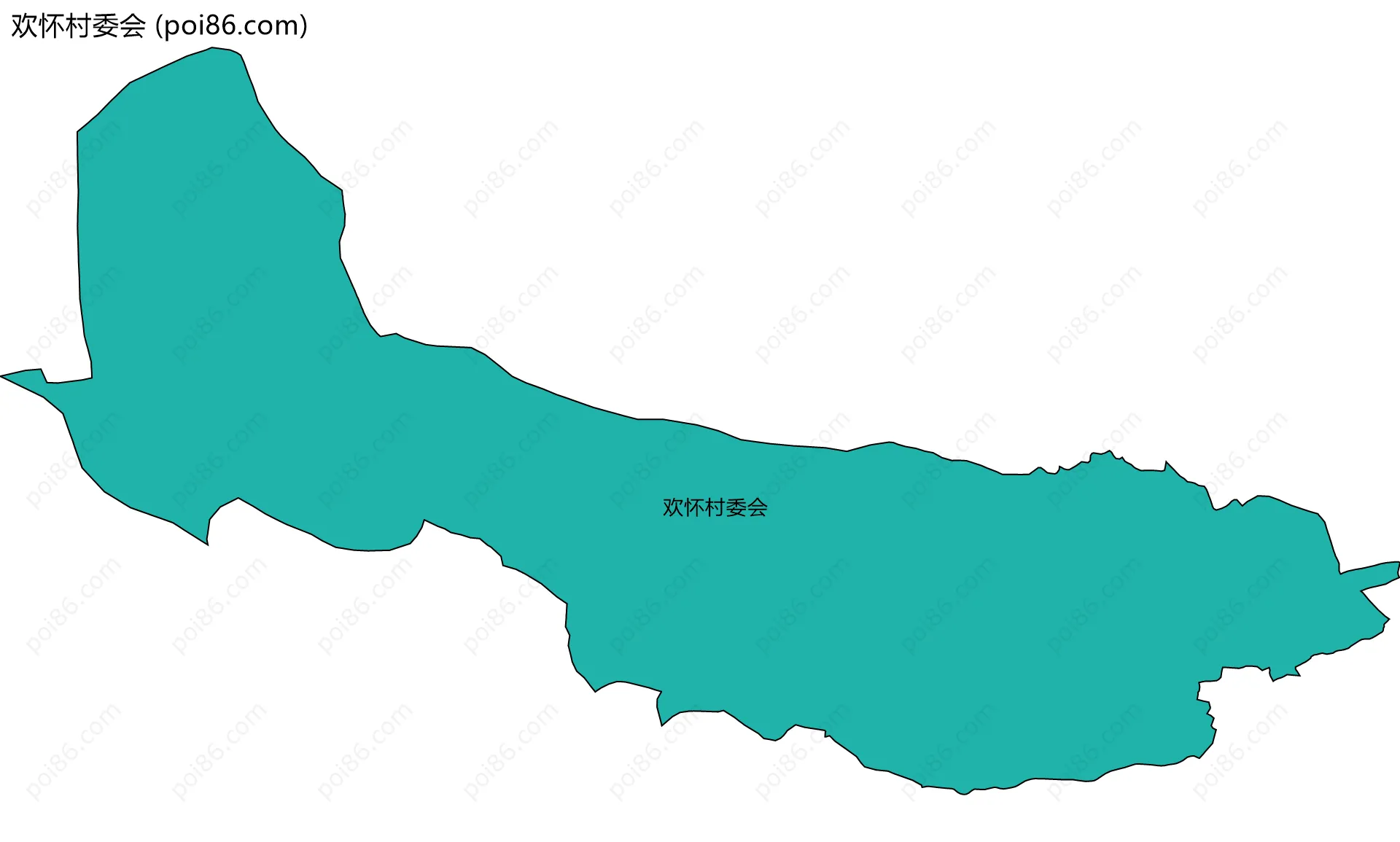 欢怀村委会边界地图
