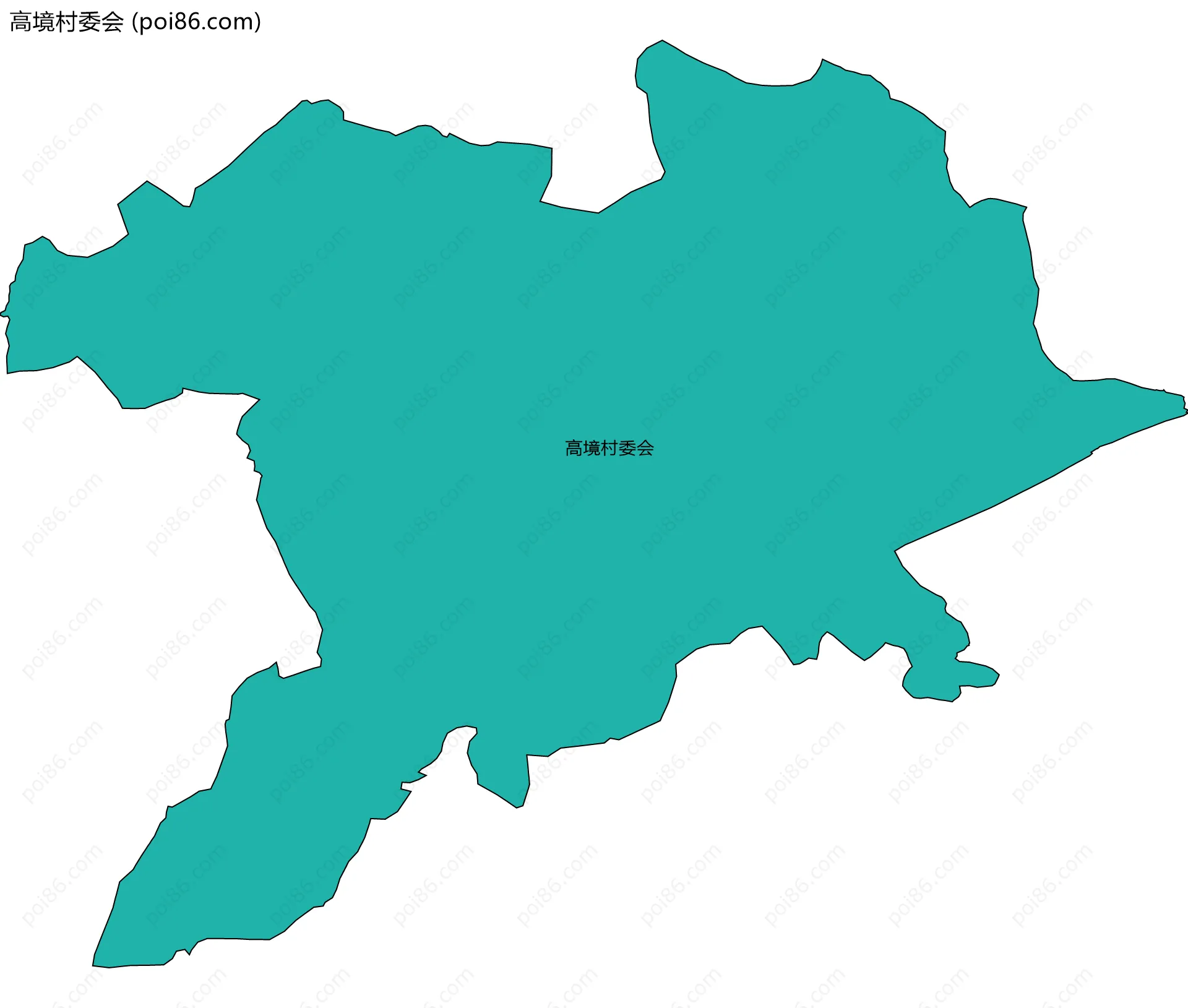 高境村委会边界地图