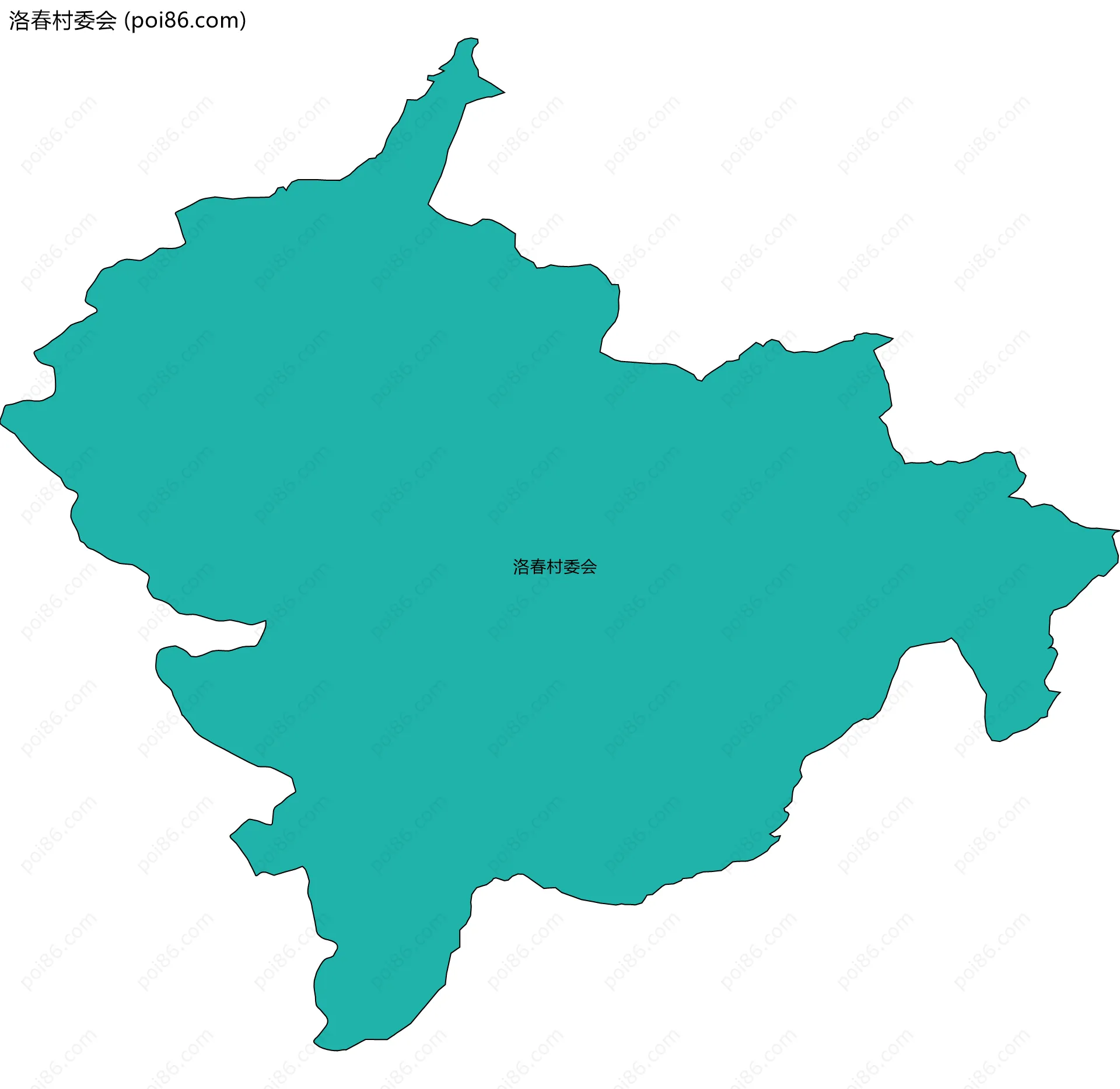 洛春村委会边界地图