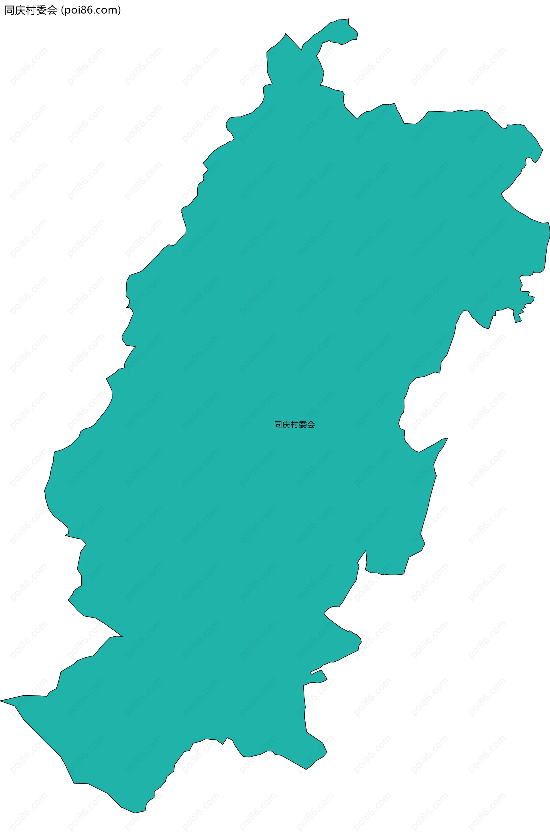 同庆村委会边界地图