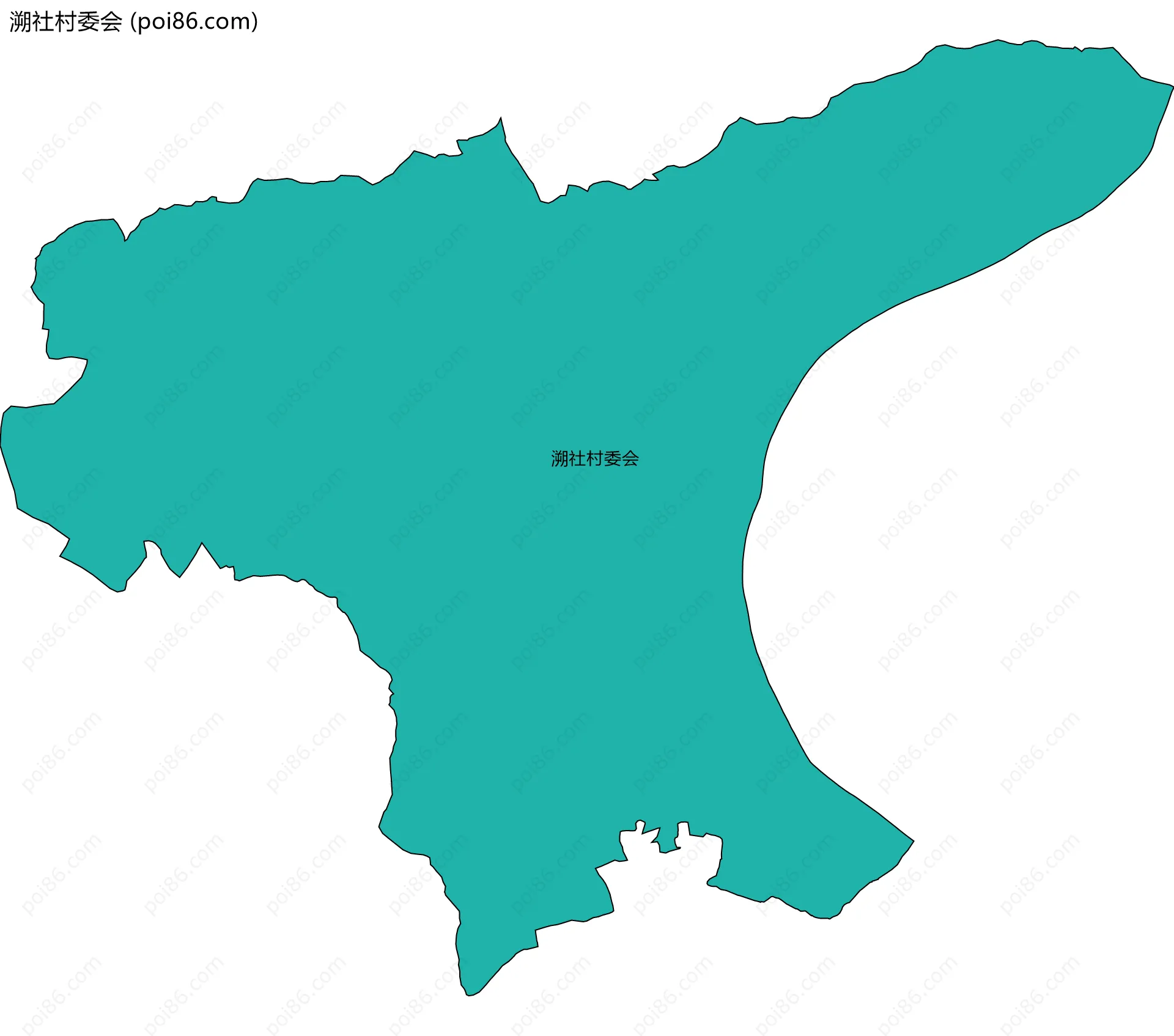 溯社村委会边界地图