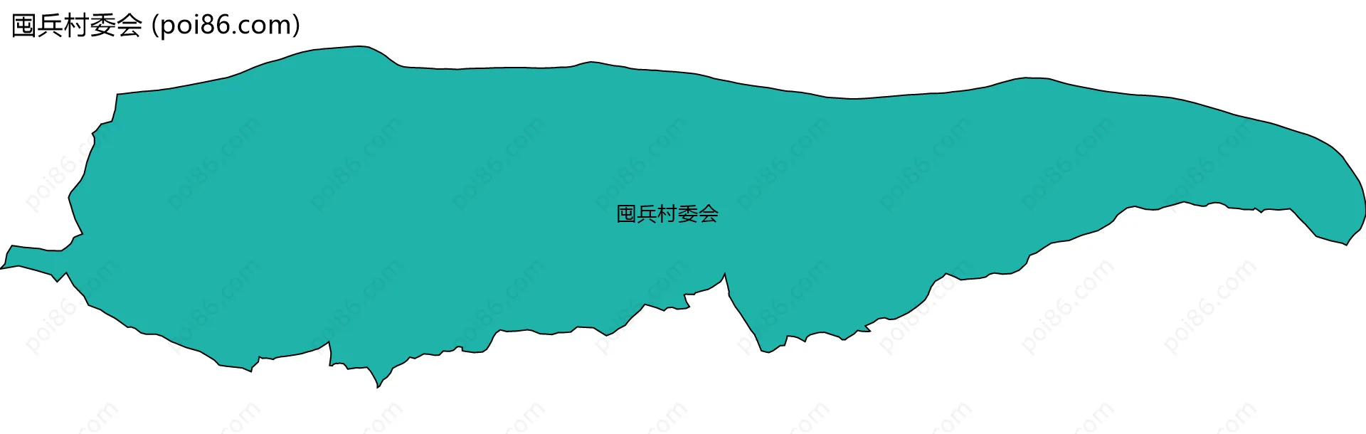囤兵村委会边界地图