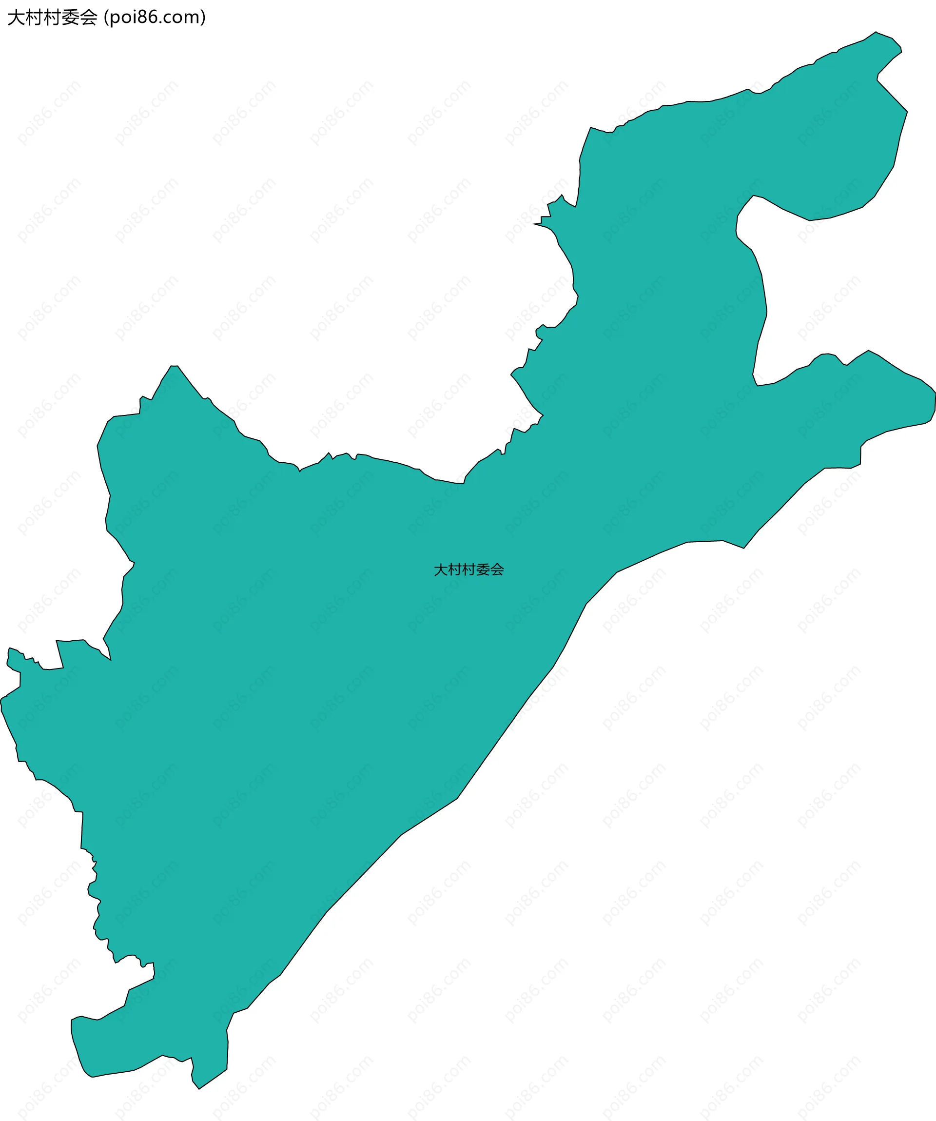 大村村委会边界地图