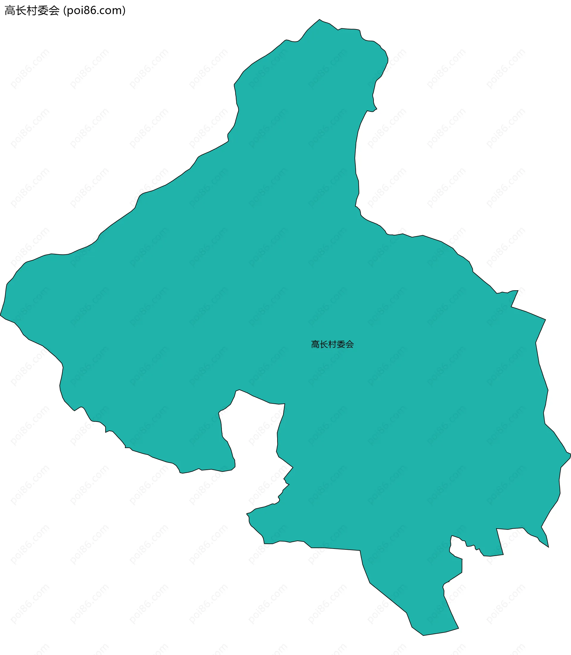 高长村委会边界地图