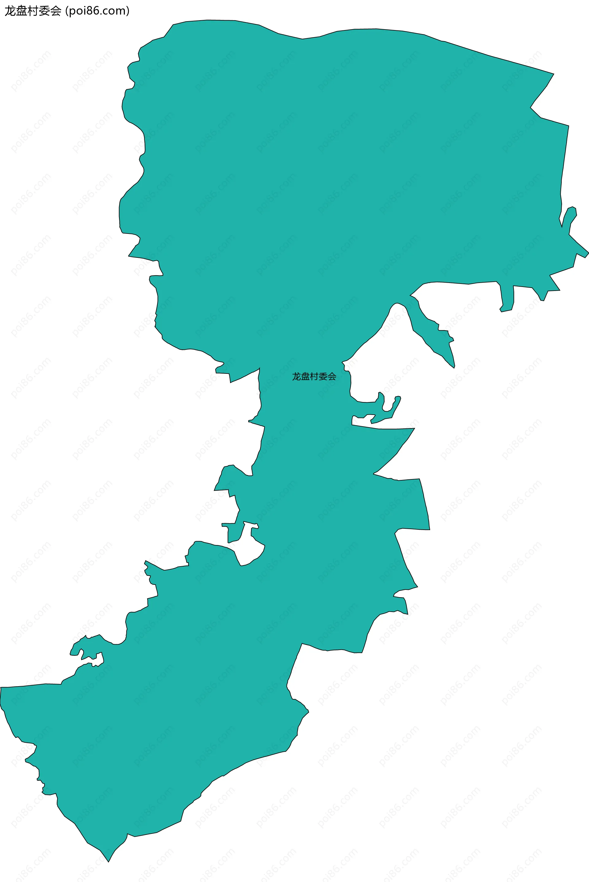 龙盘村委会边界地图