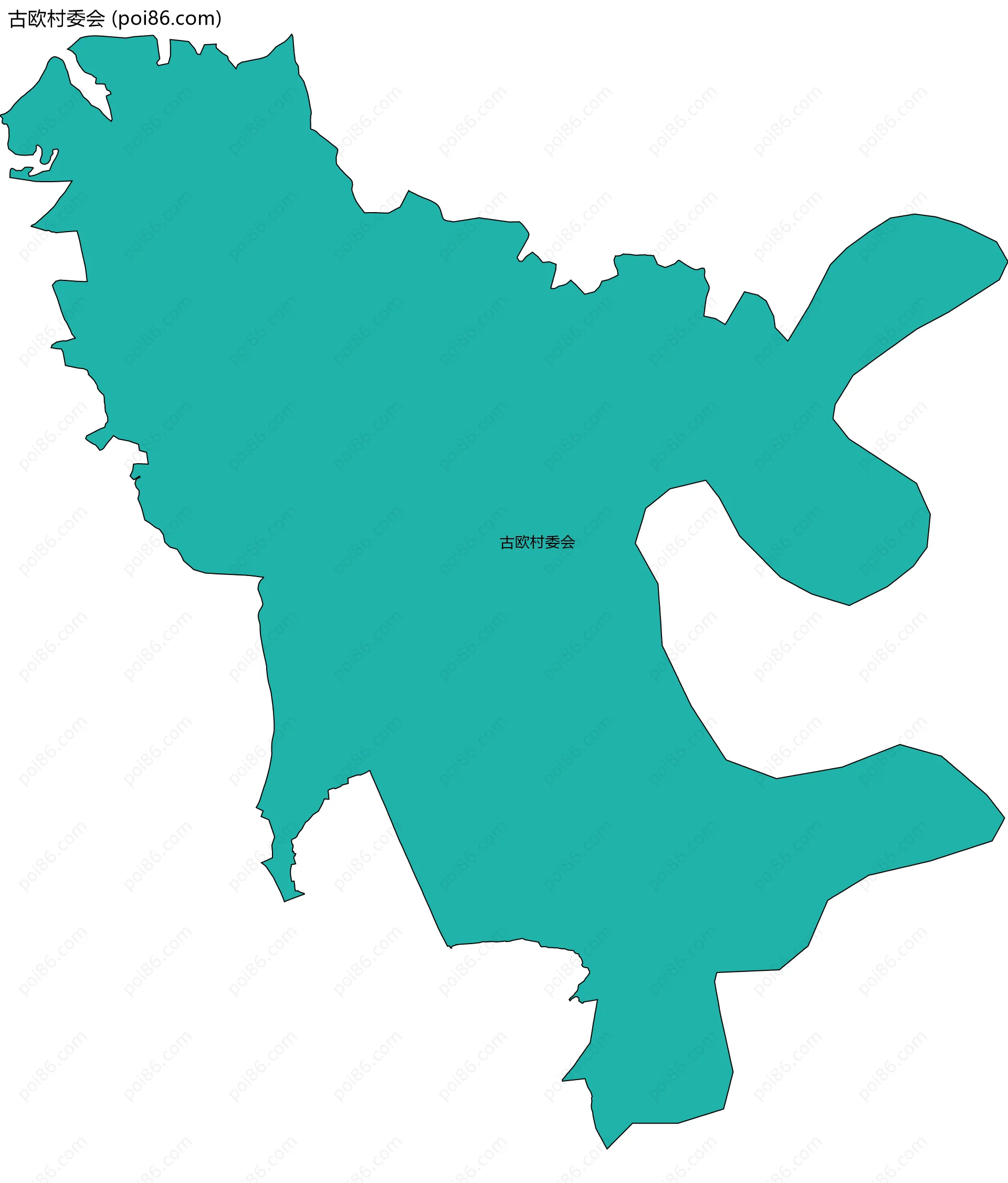 古欧村委会边界地图