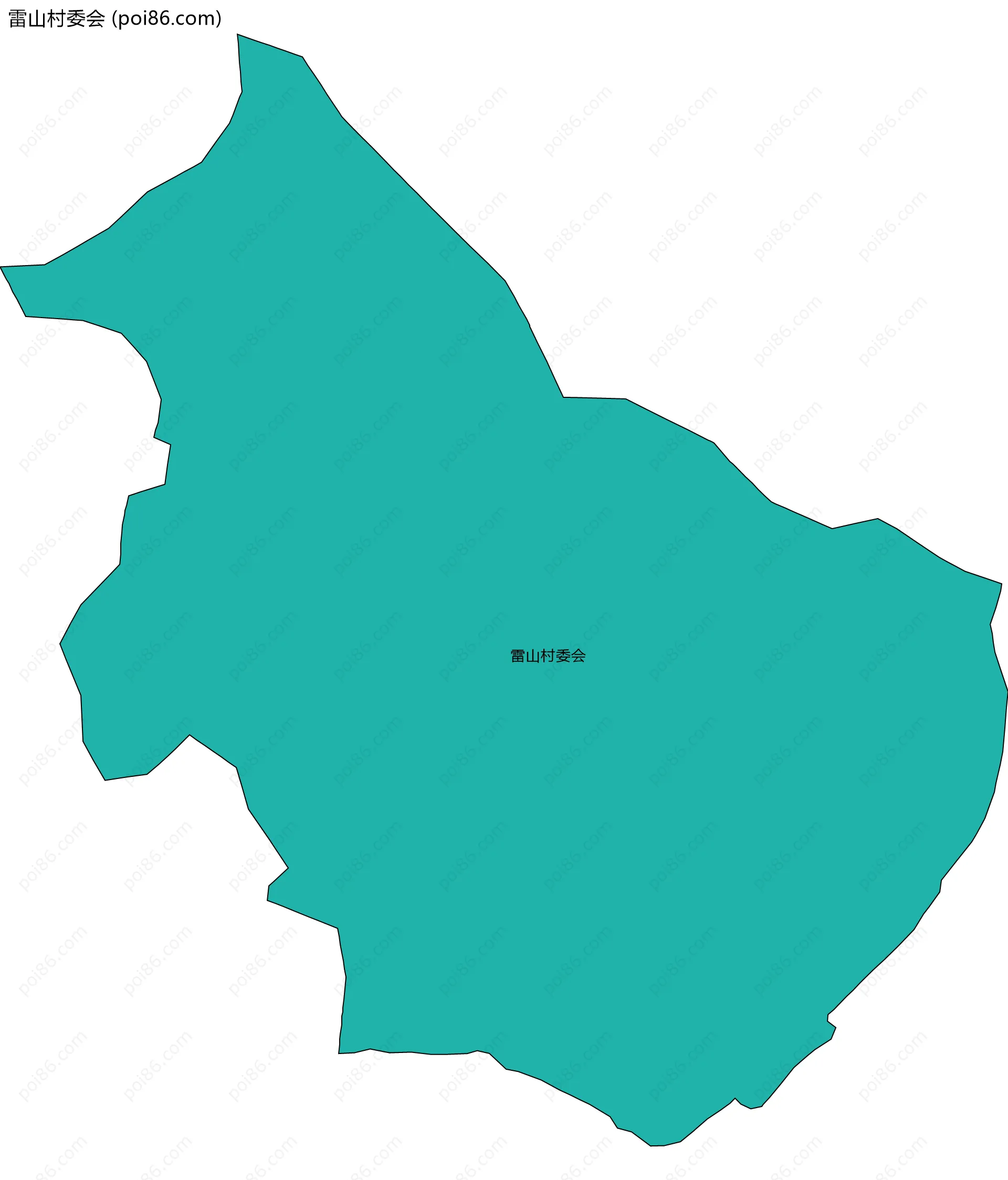 雷山村委会边界地图