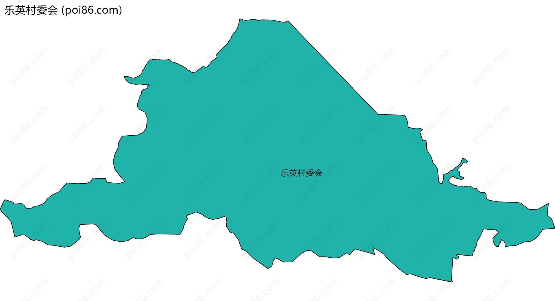 乐英村委会边界地图