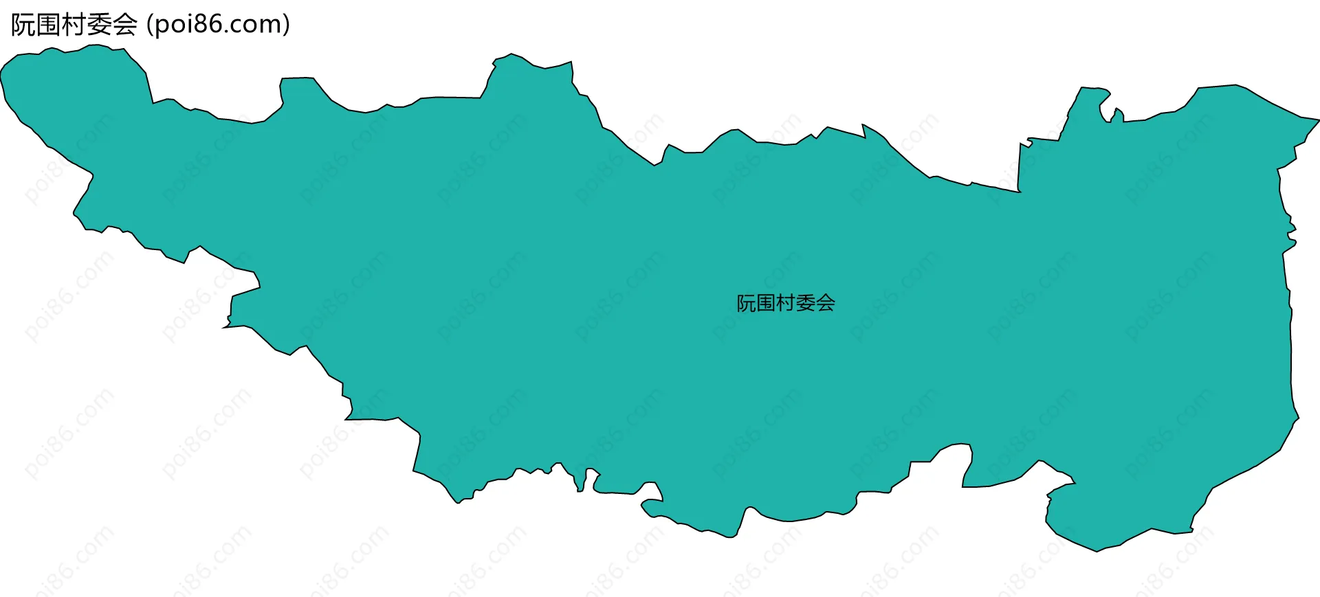 阮围村委会边界地图