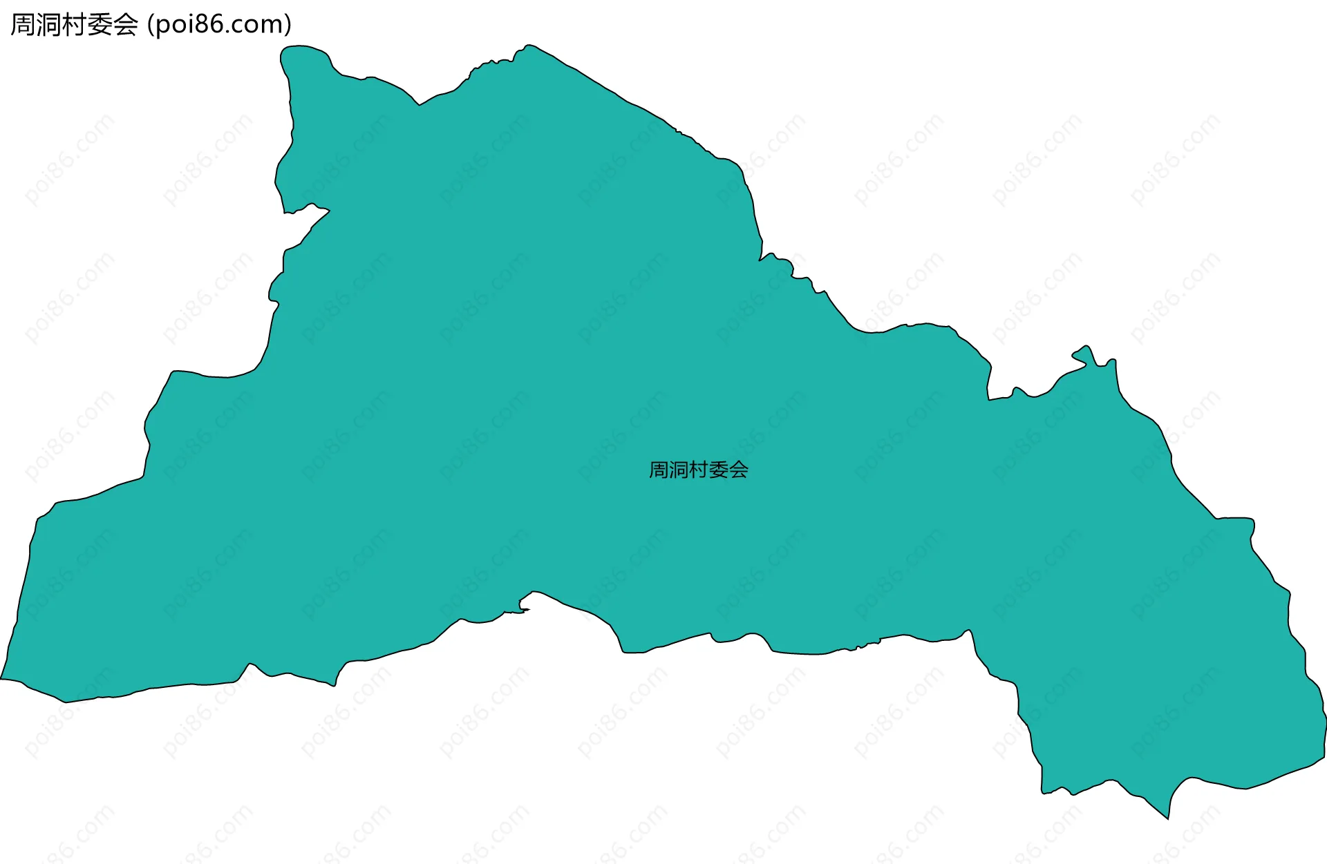 周洞村委会边界地图