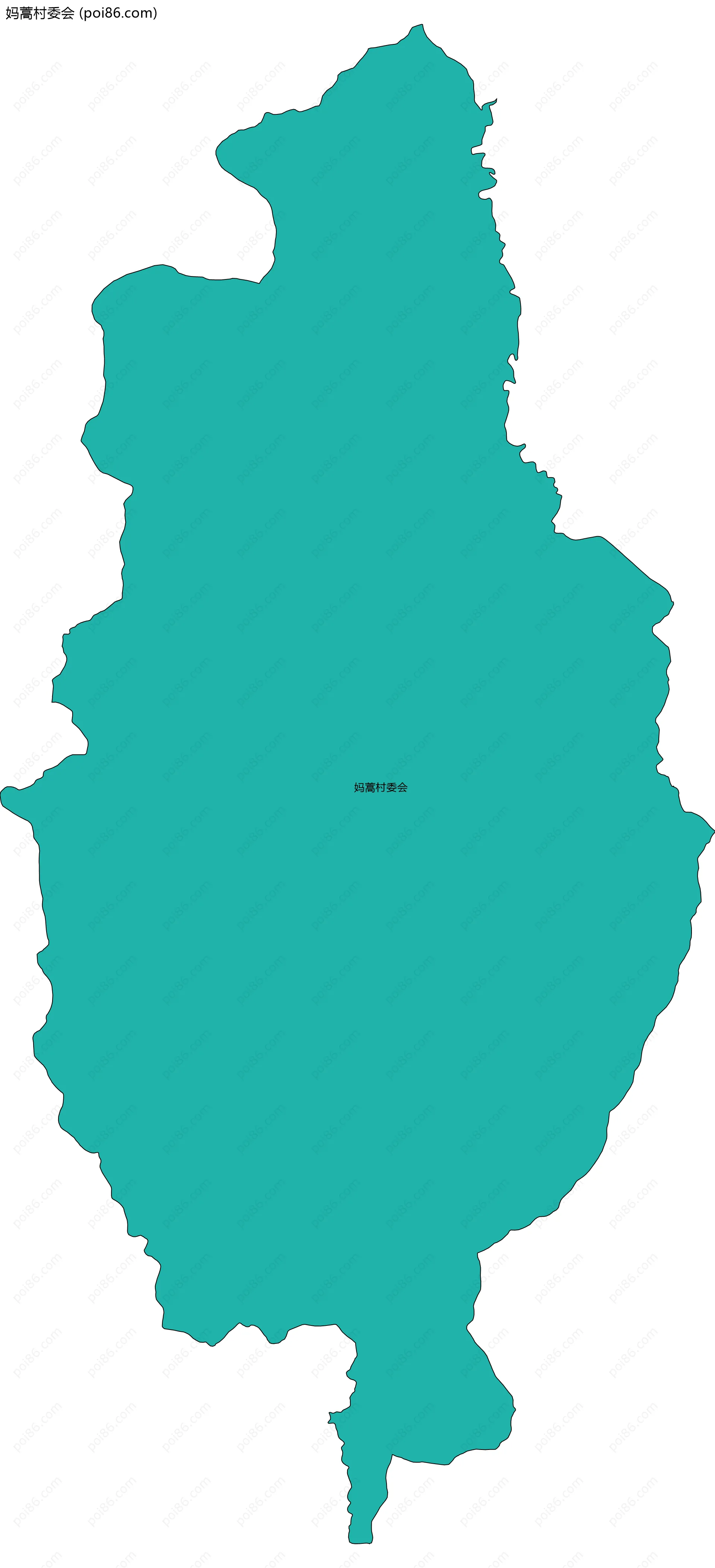 妈蒿村委会边界地图