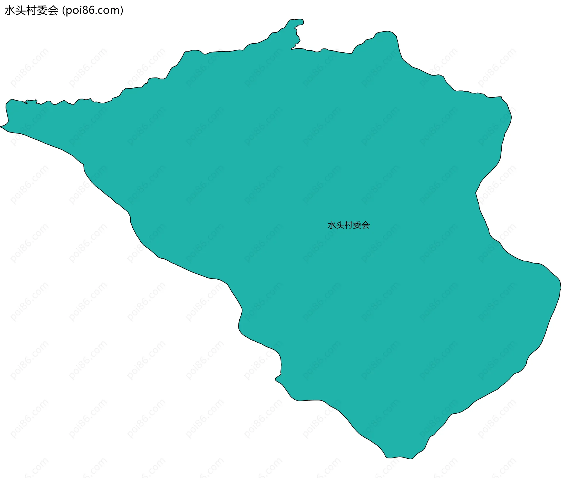 水头村委会边界地图