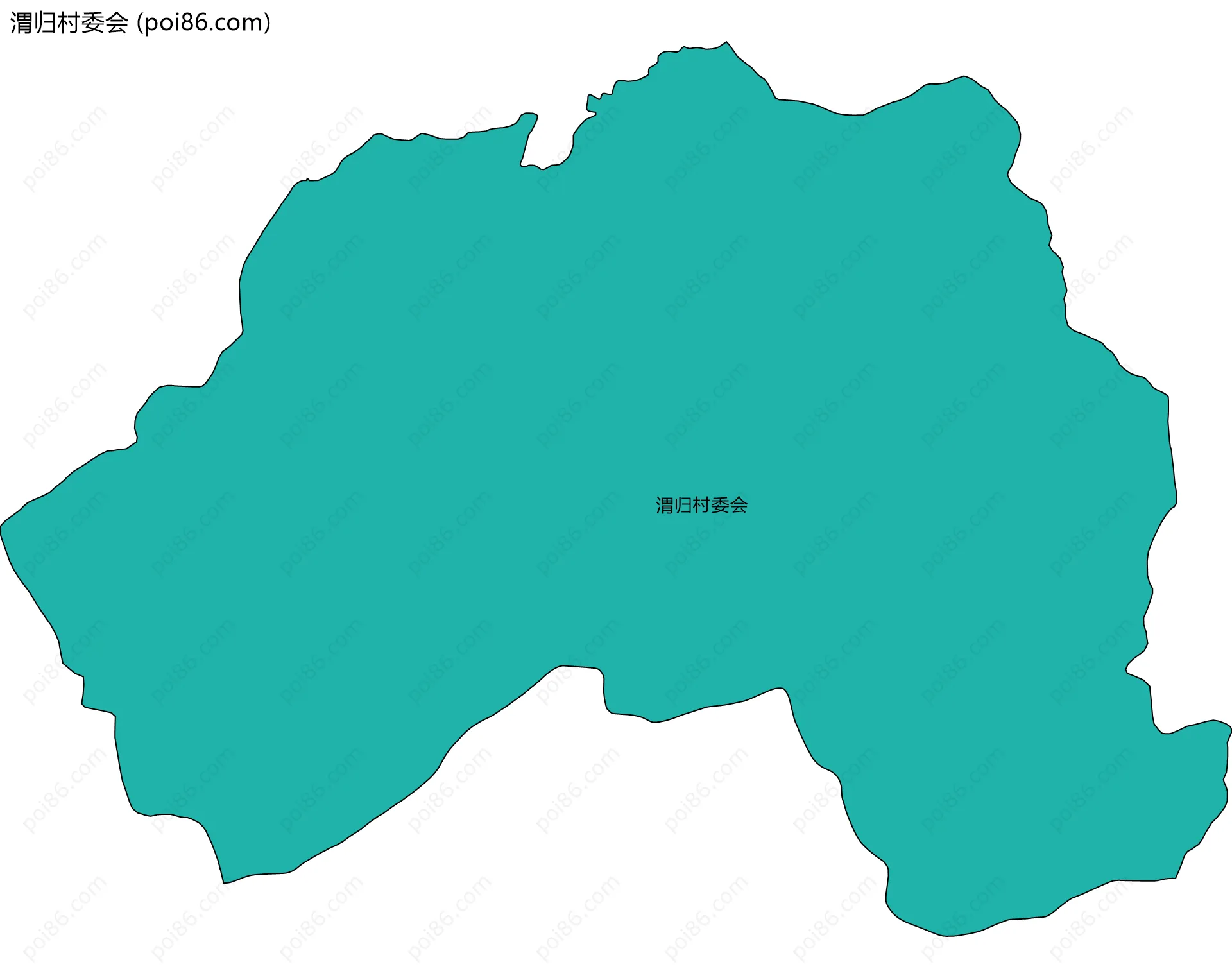 渭归村委会边界地图