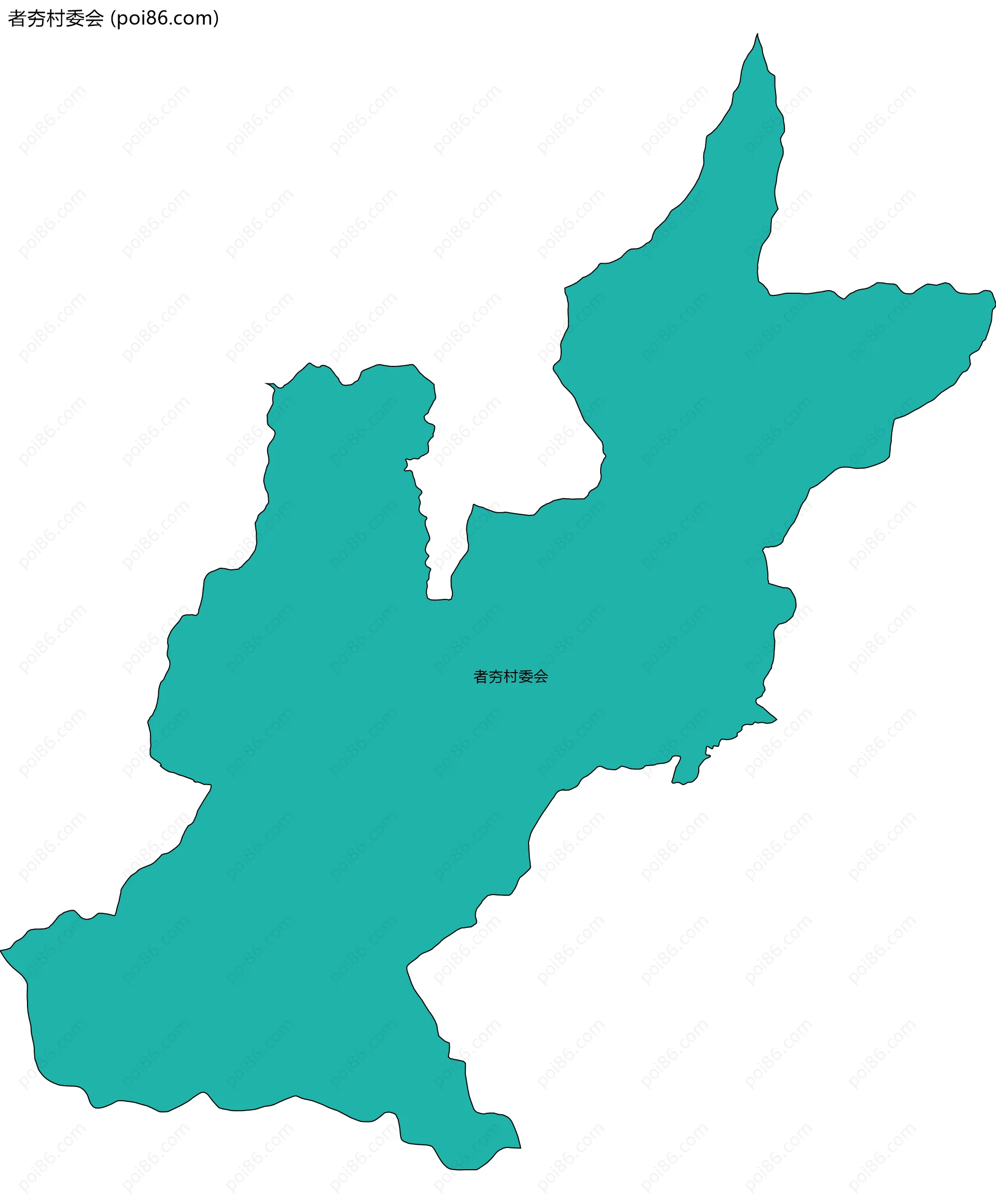 者夯村委会边界地图